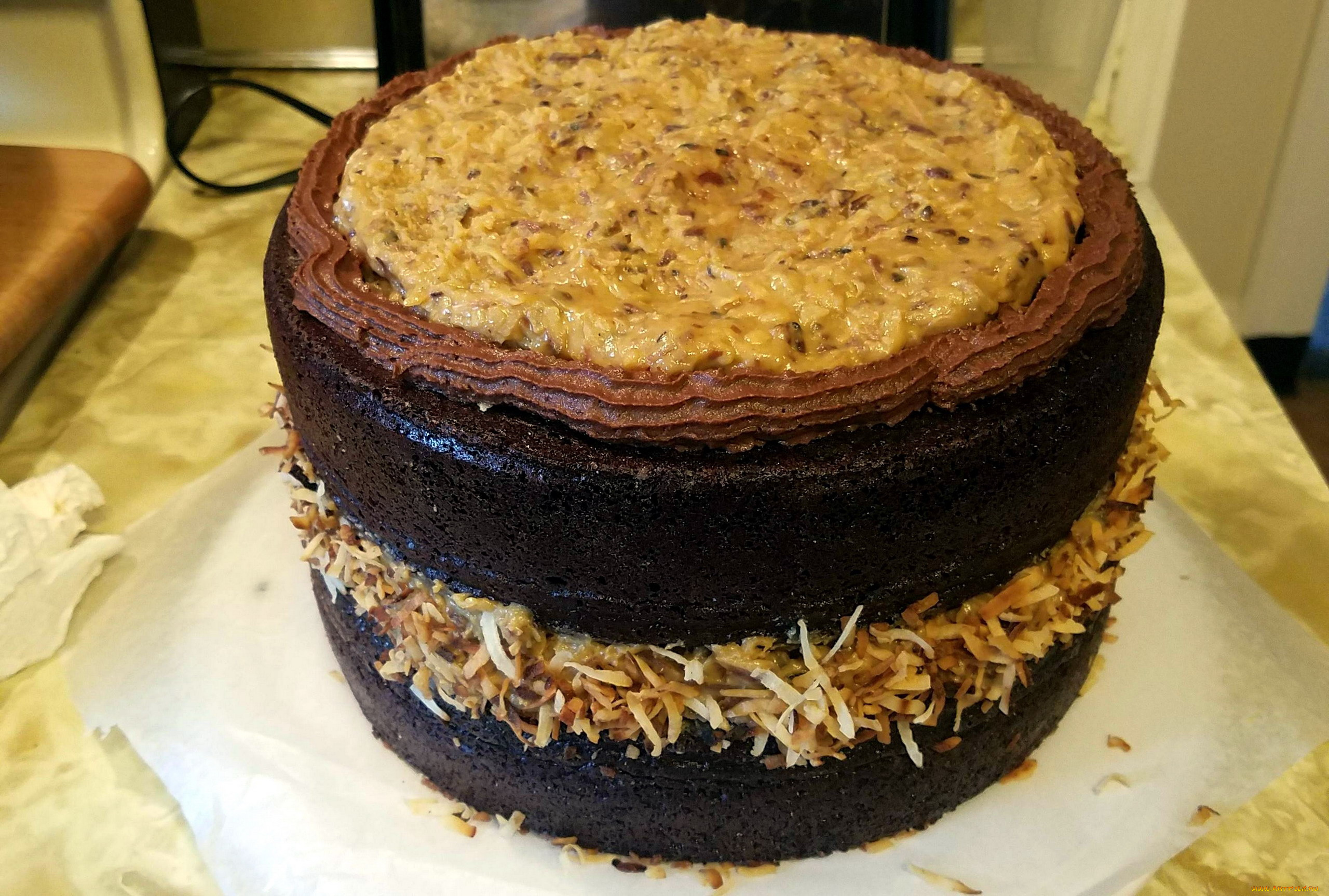 еда, торты, german, chocolate, cake