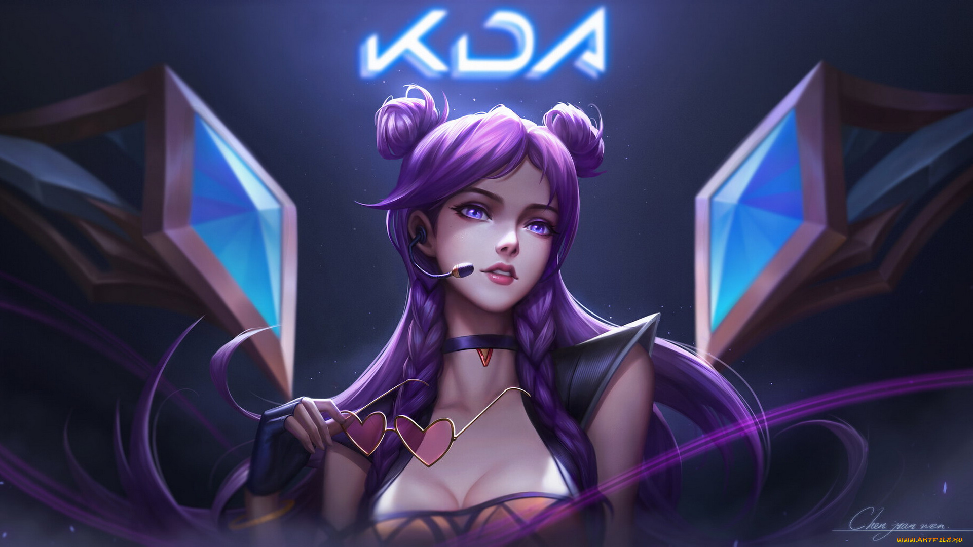 видео, игры, league, of, legends, kda, костюм, очки, kaisa