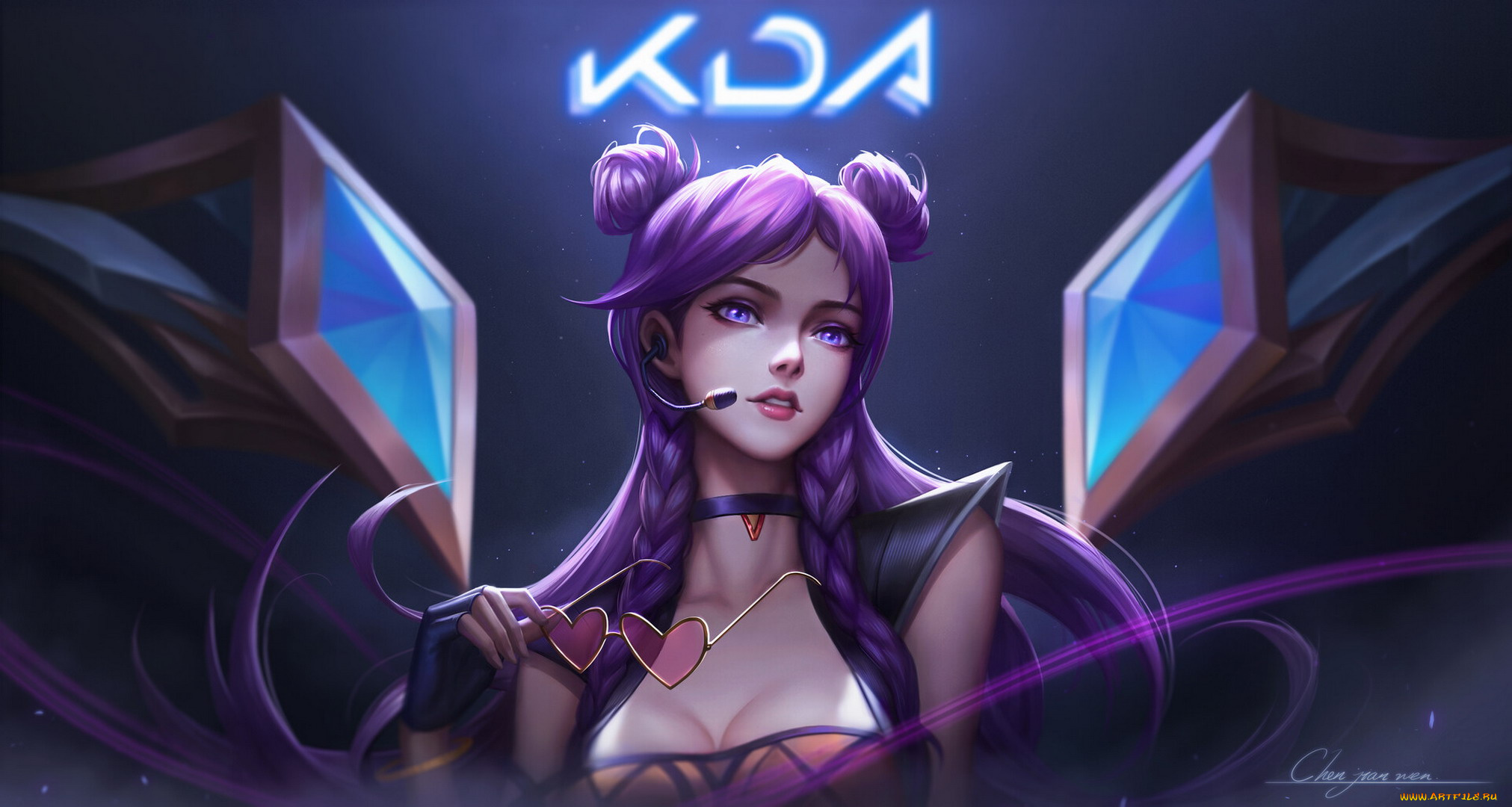 видео, игры, league, of, legends, kda, костюм, очки, kaisa