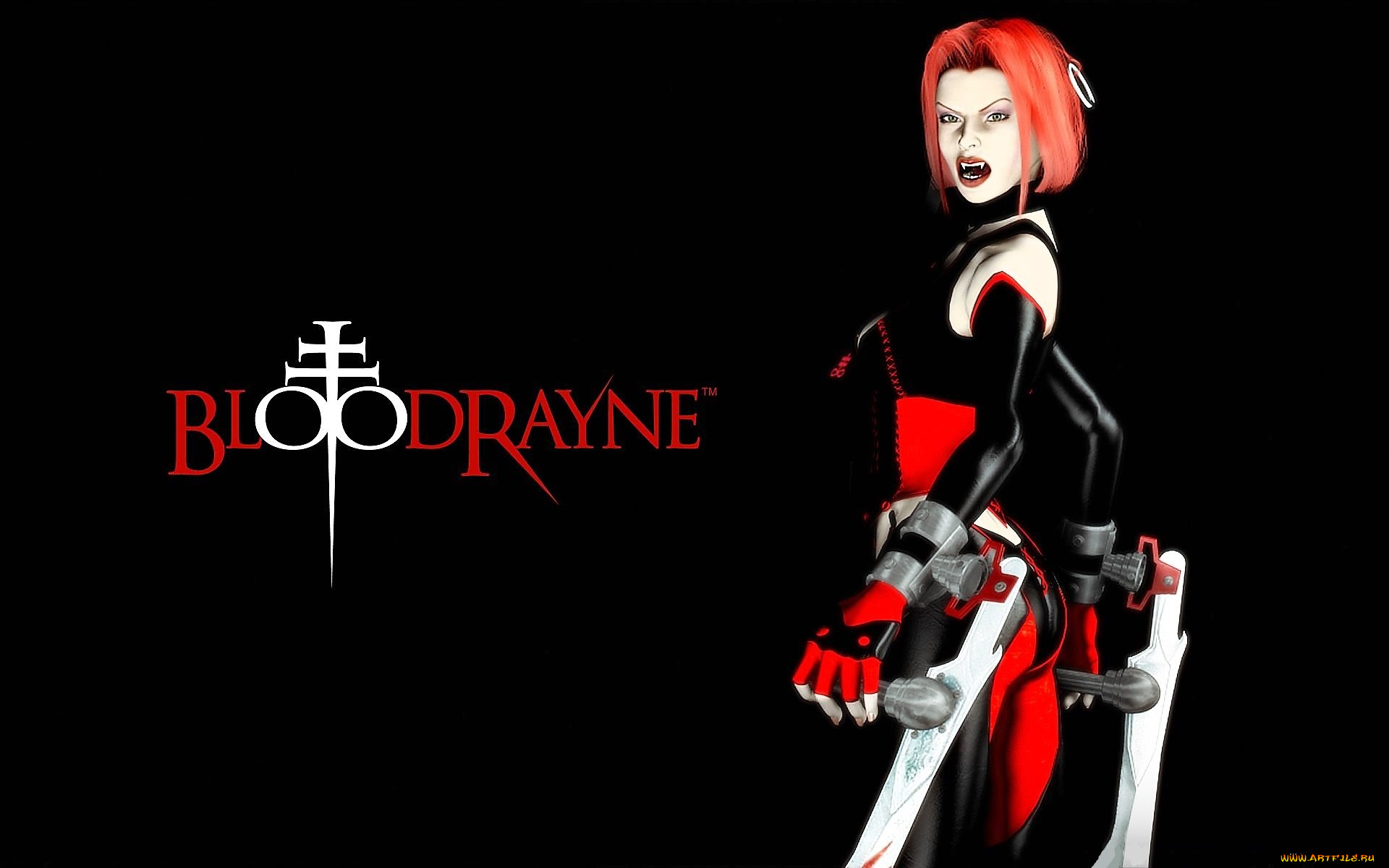 видео, игры, bloodrayne, вампир, оружие