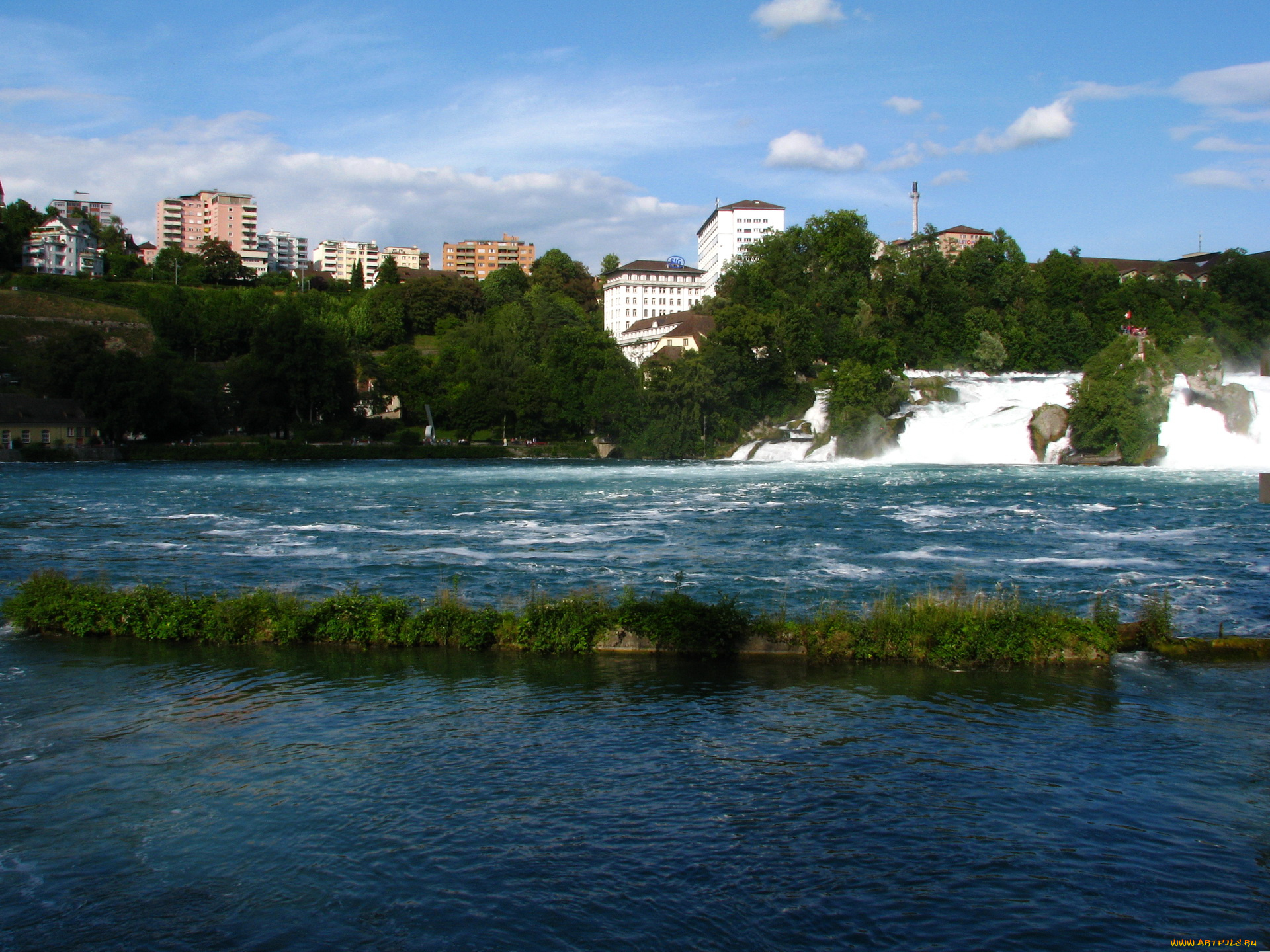 rhine, falls, switzerland, природа, водопады