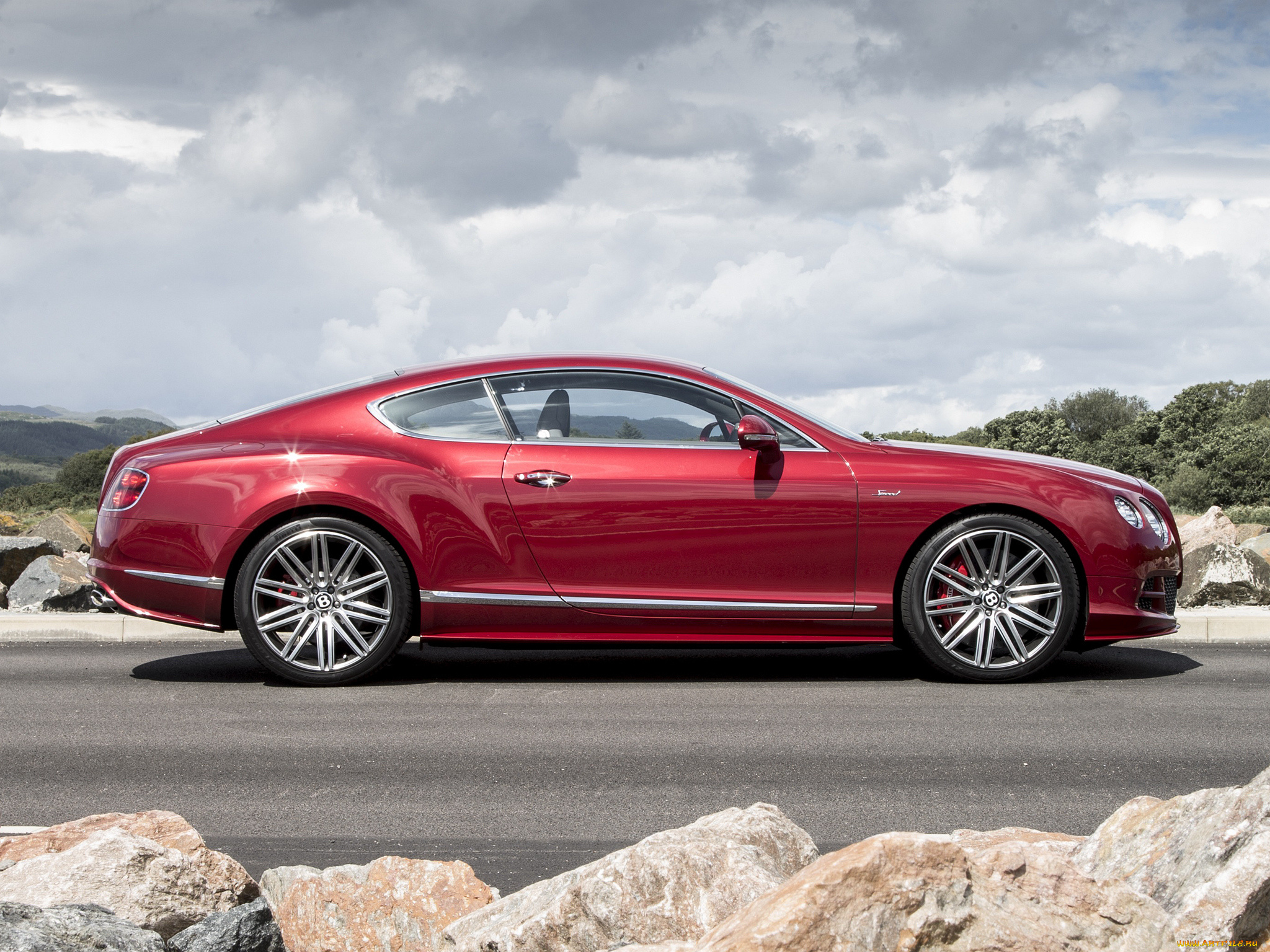 автомобили, bentley, gt, speed, красный, 2014г, uk-spec, continental