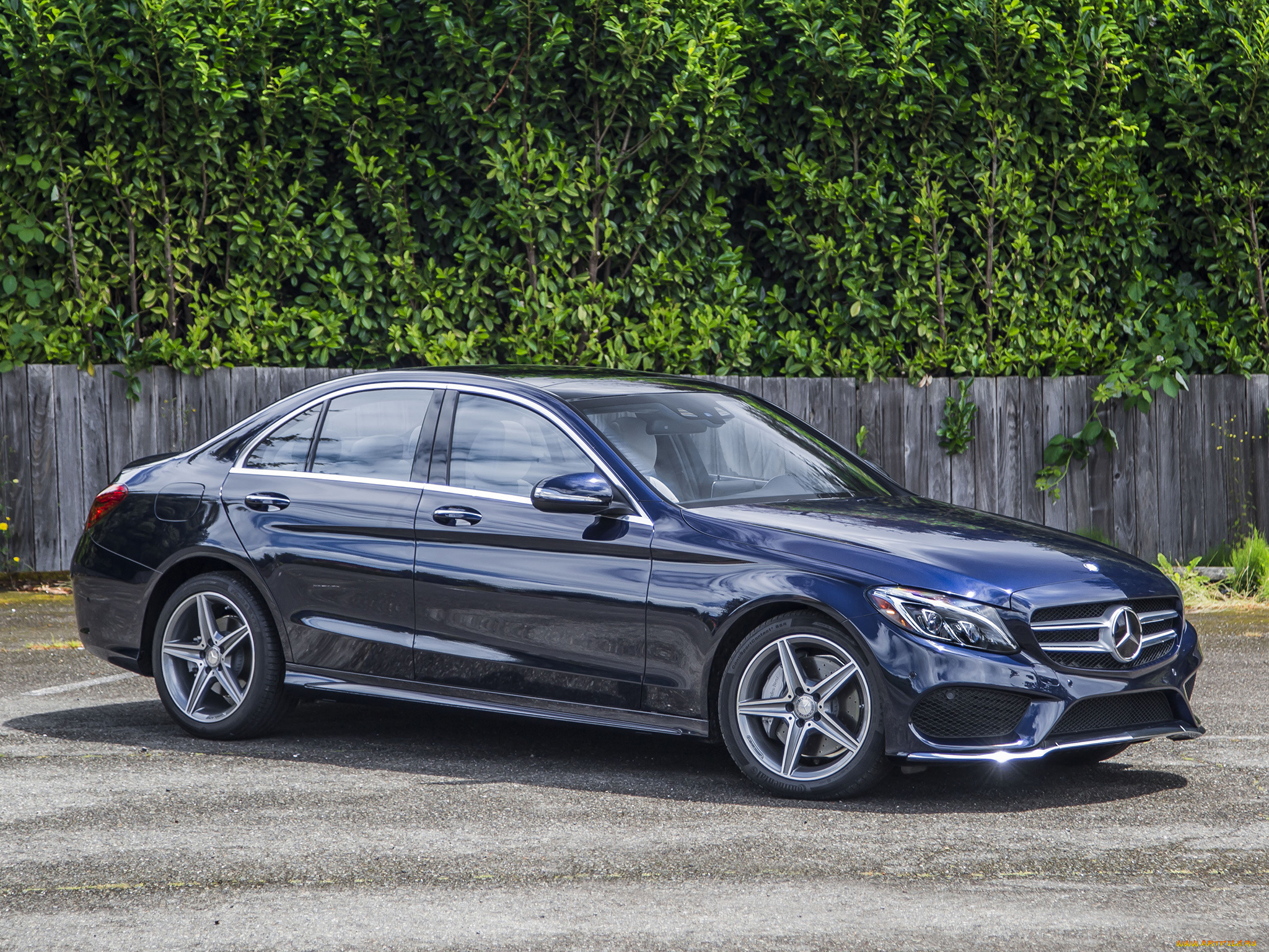 автомобили, mercedes-benz, us-spec, line, amg, 4matic, c, 400, синий, 2015г, w205