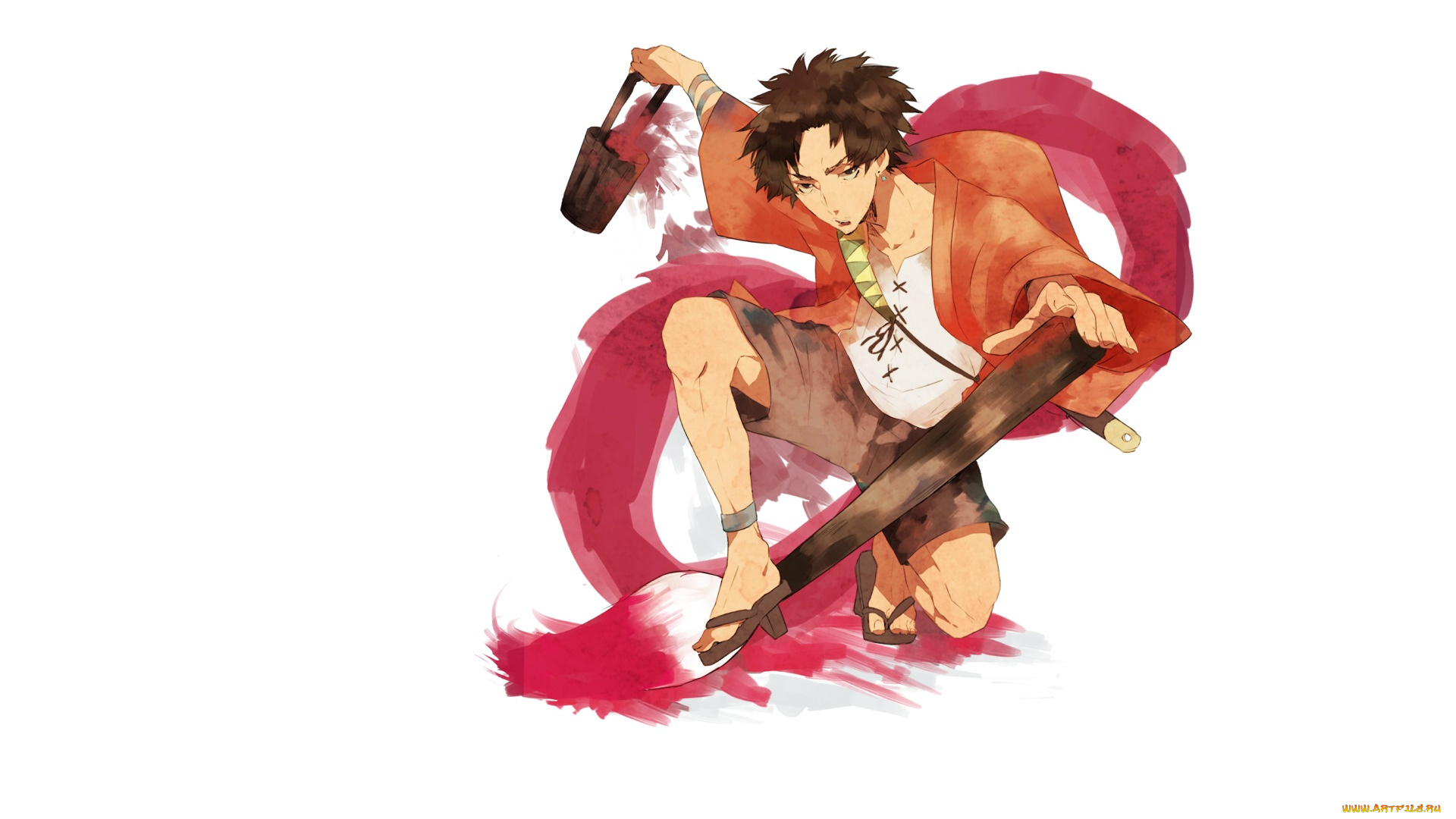 аниме, samurai, champloo, парень