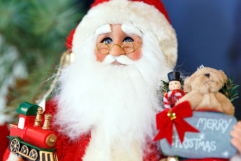 Картинка праздничные дед+мороз +санта+клаус очки борода