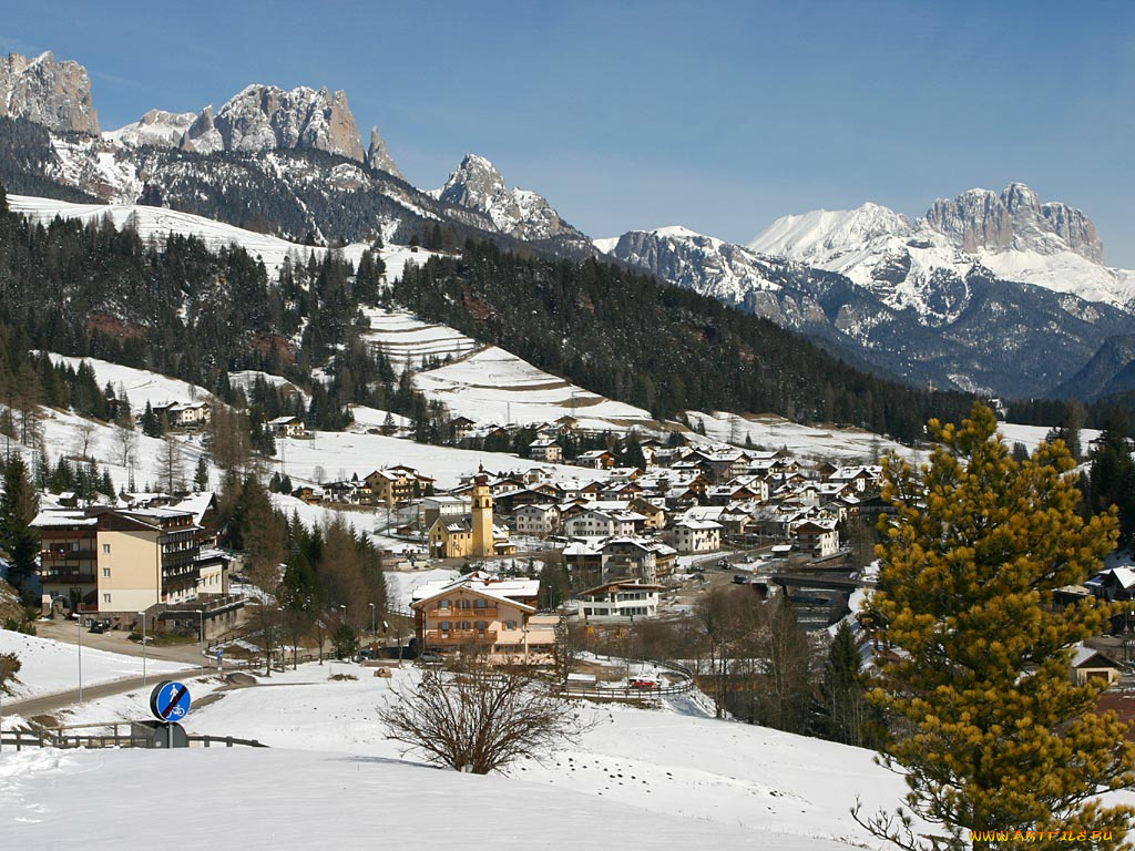 soraga, trentino, italy, города, пейзажи