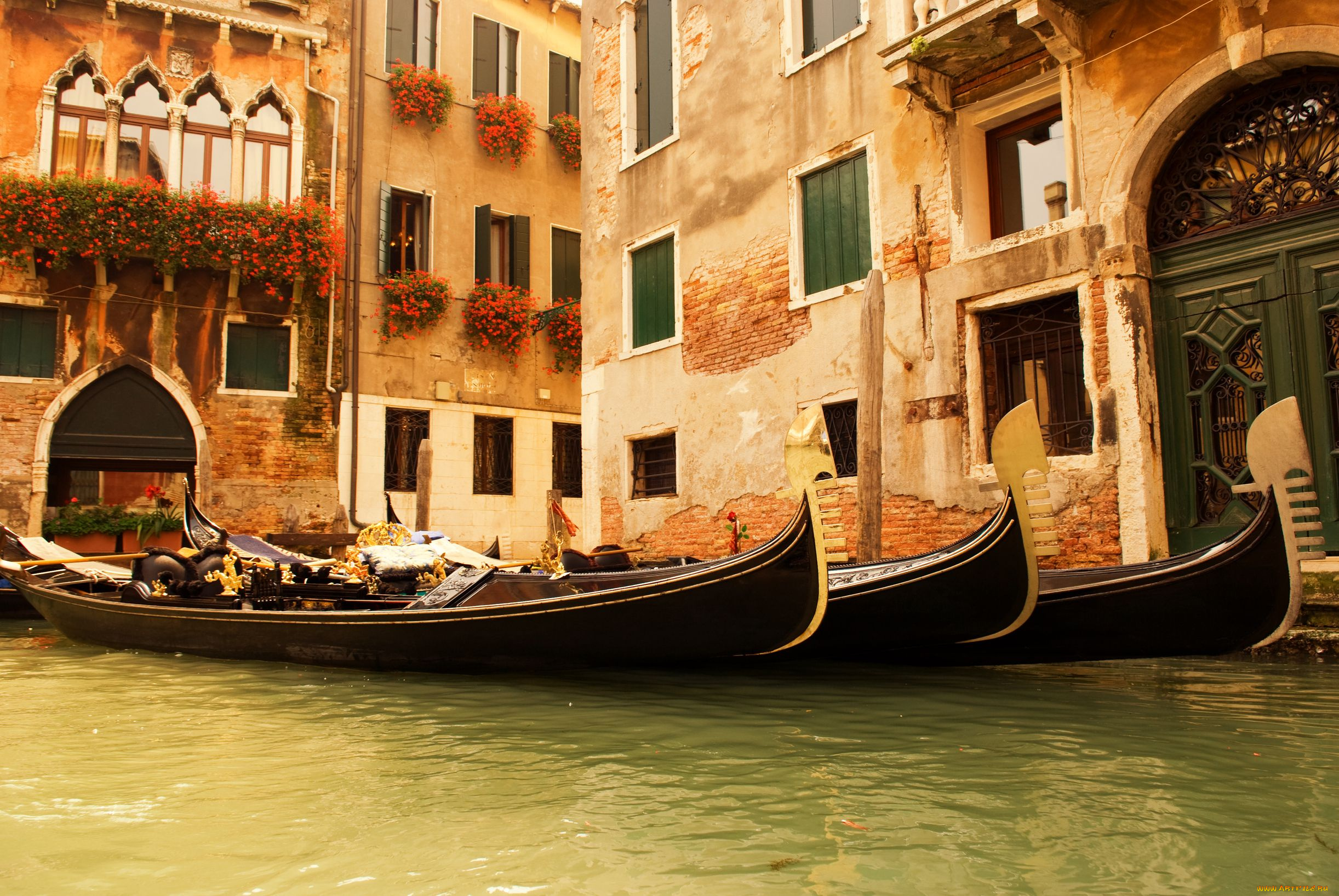 корабли, лодки, шлюпки, италия, венеция, гондола