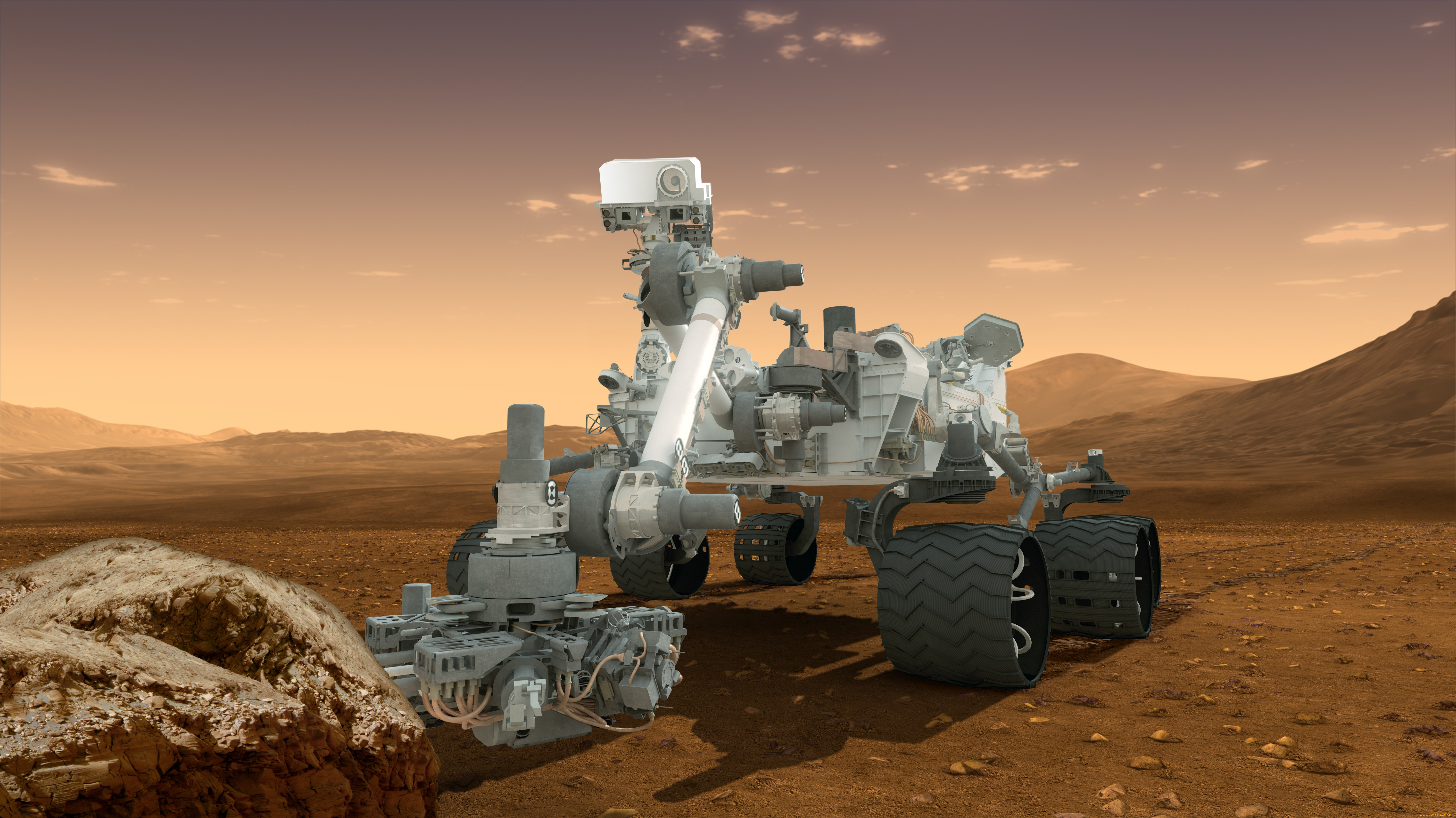 the, mars, curiosity, rover, космос, марс, автомат, марсоход