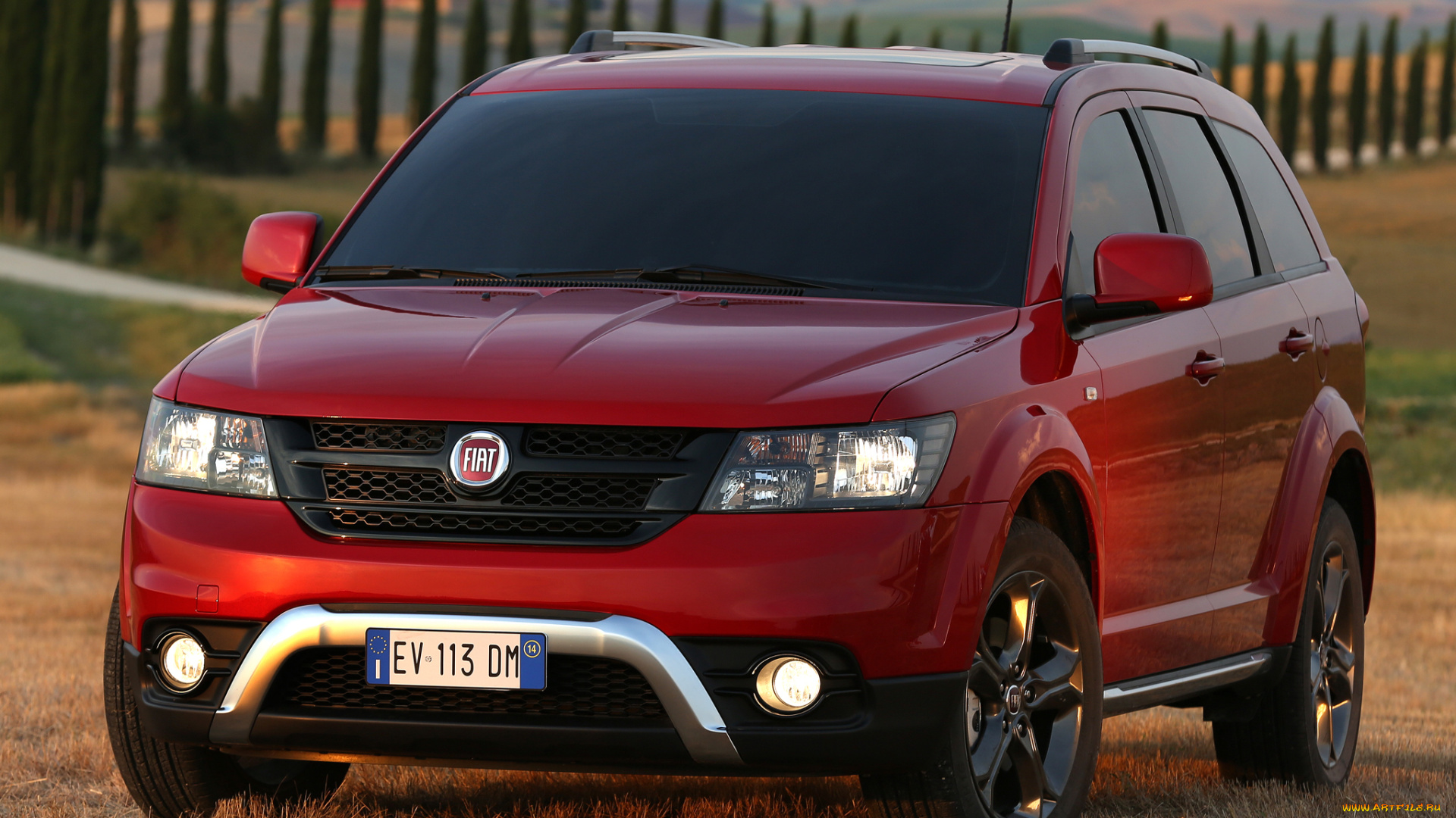 автомобили, fiat, 2014г, 345, cross, freemont, красный