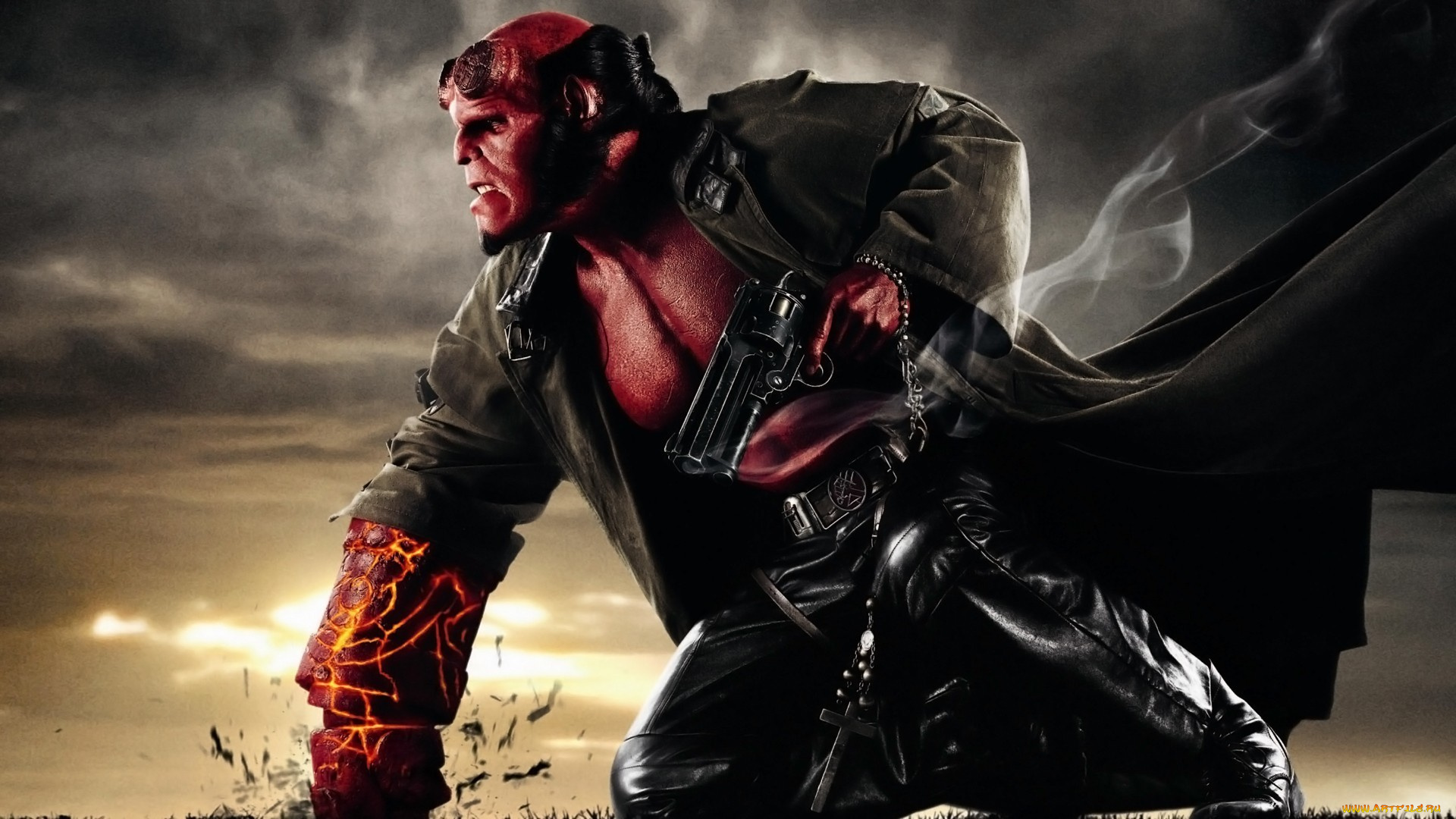 кино, фильмы, hellboy, 2, , the, golden, army, devil, revolver, hellboy, 2, the, golden, army