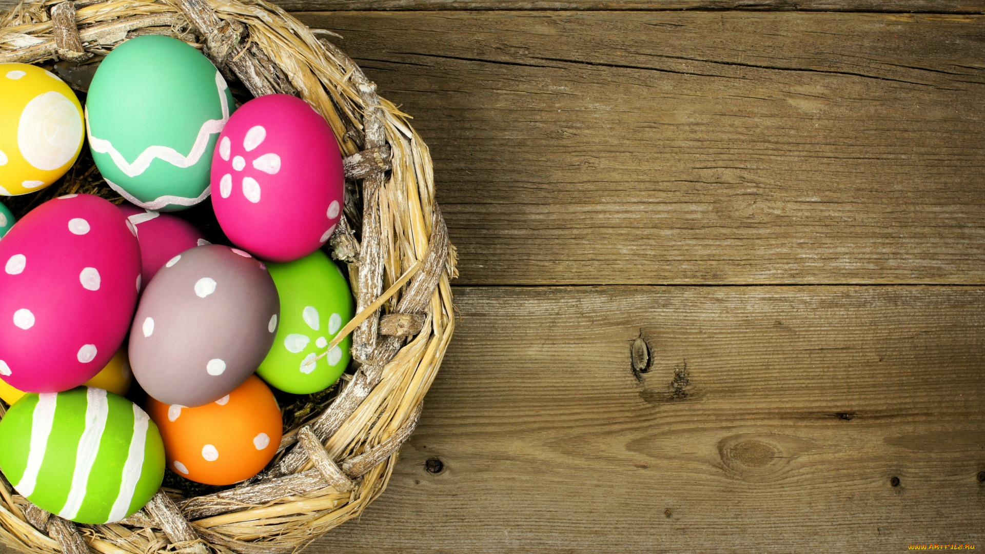 праздничные, пасха, яйца, holiday, easter, spring, wood, happy, eggs, colorful