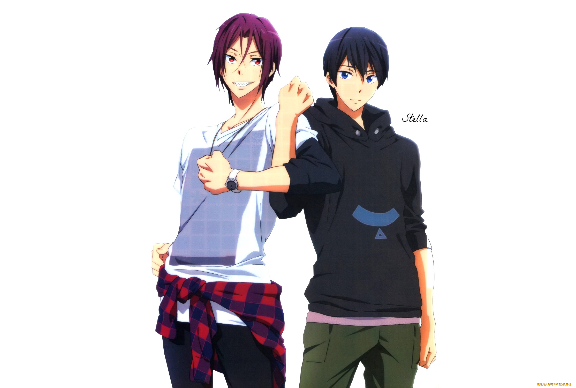 аниме, free, haru, rin