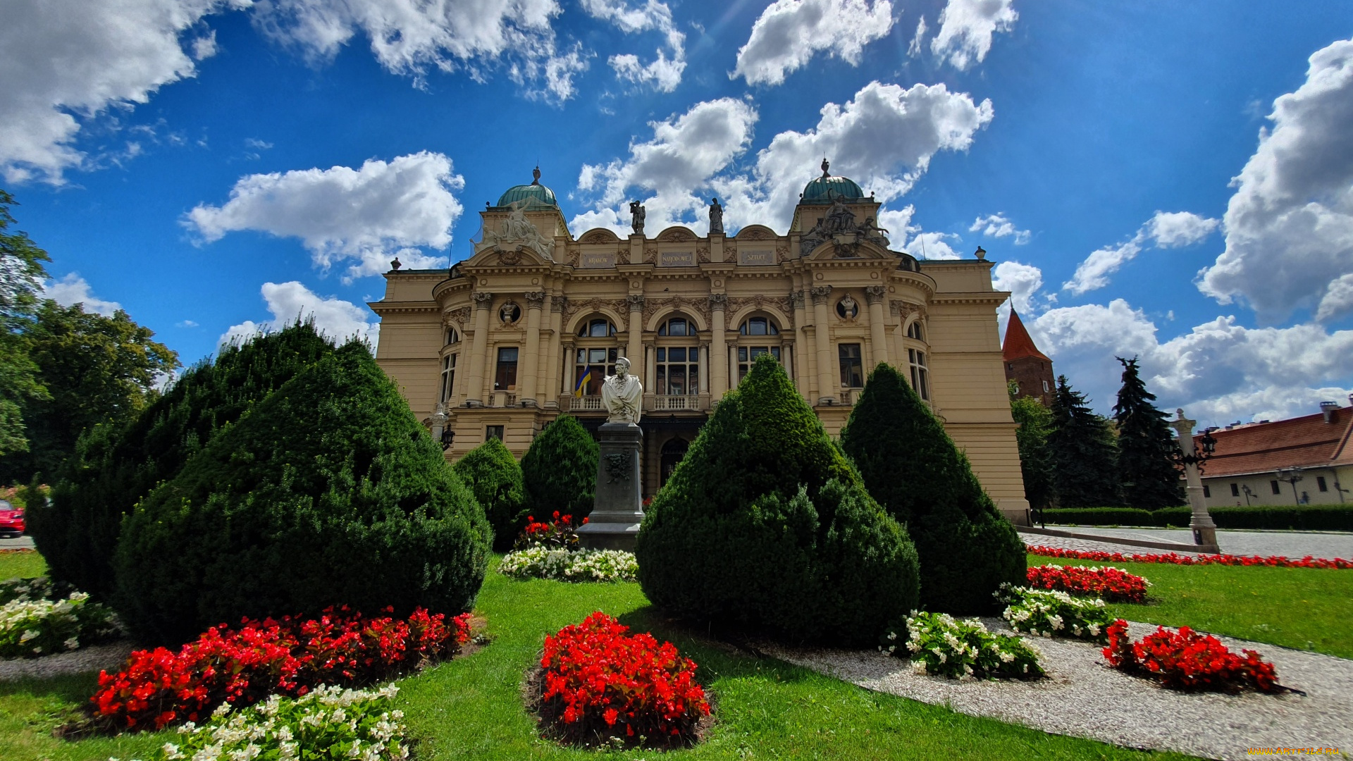 19th-century, eclectic, theatre-opera, house, города, краков, , польша, 19th-century, eclectic, theatre-opera, house