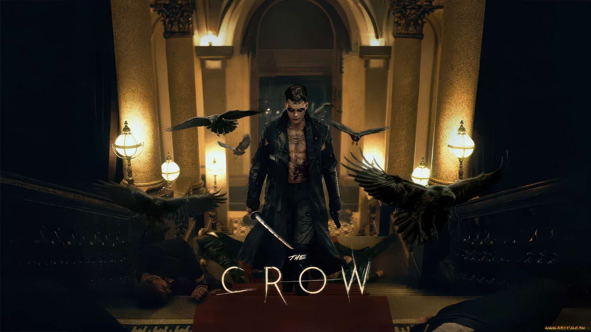 3д, графика, мультфильмы, , кино, , видео, игры, the, crow, ворон