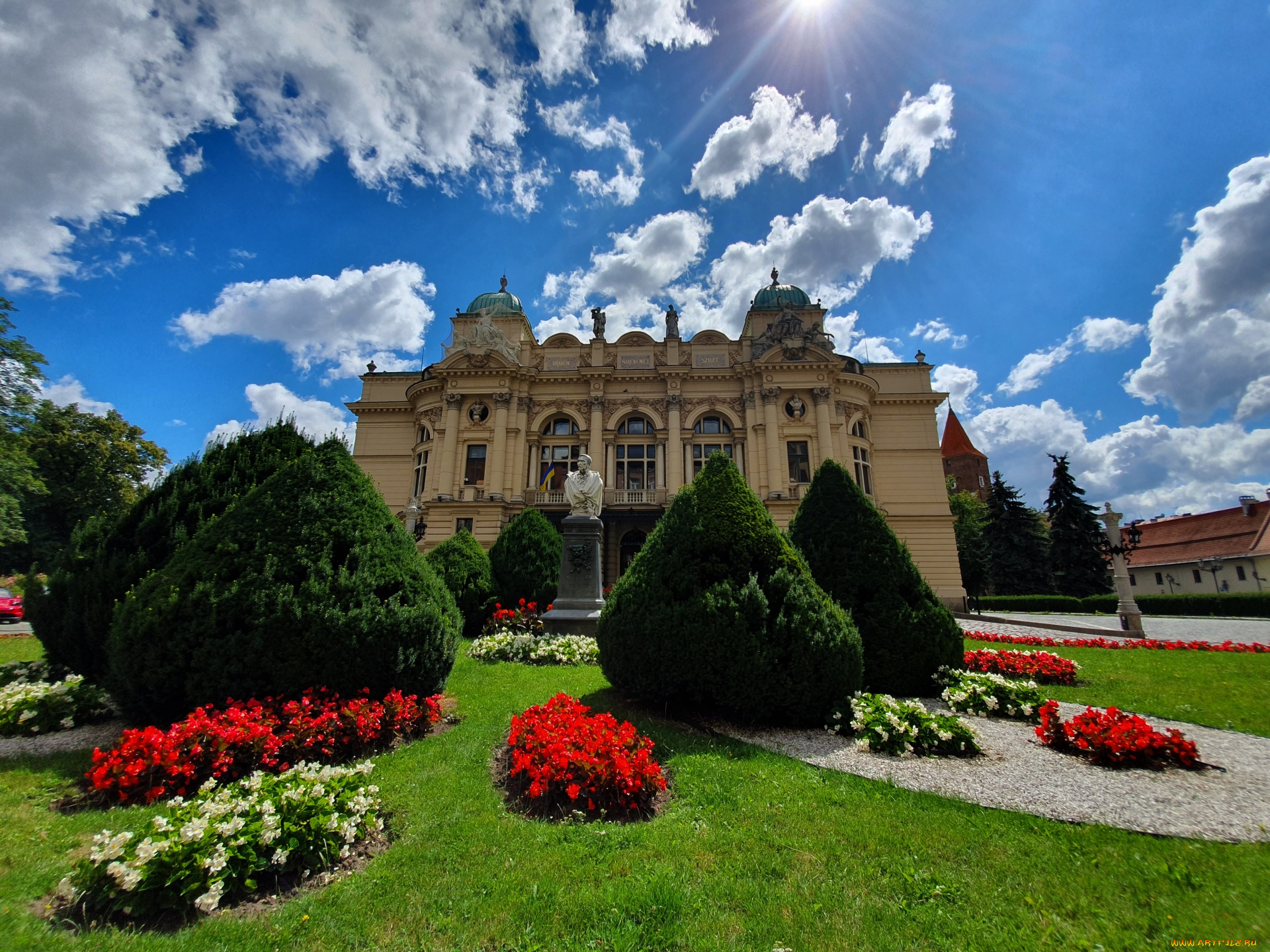 19th-century, eclectic, theatre-opera, house, города, краков, , польша, 19th-century, eclectic, theatre-opera, house