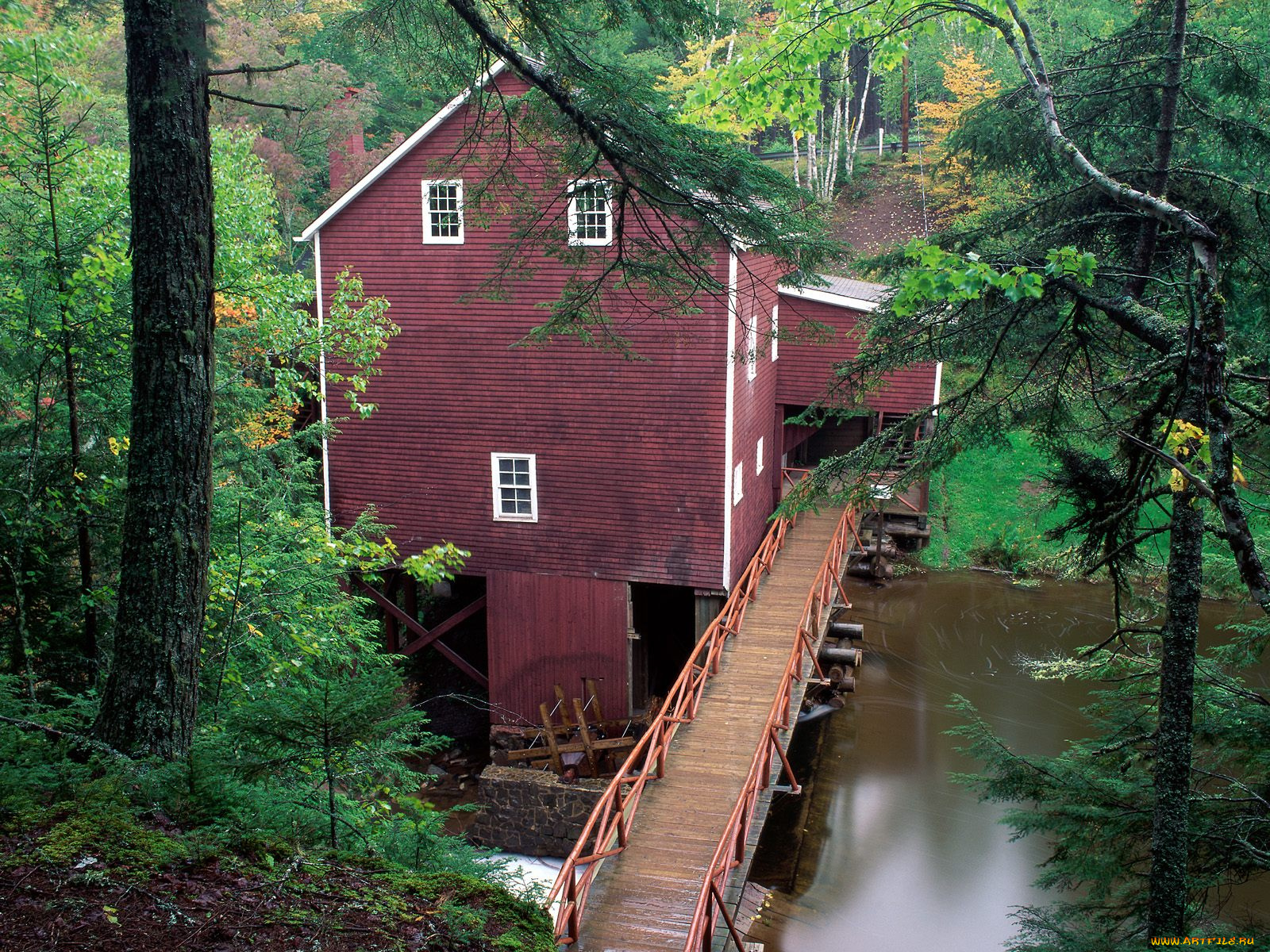 balmoral, grist, mill, museum, mills, nova, scotia, города, здания, дома