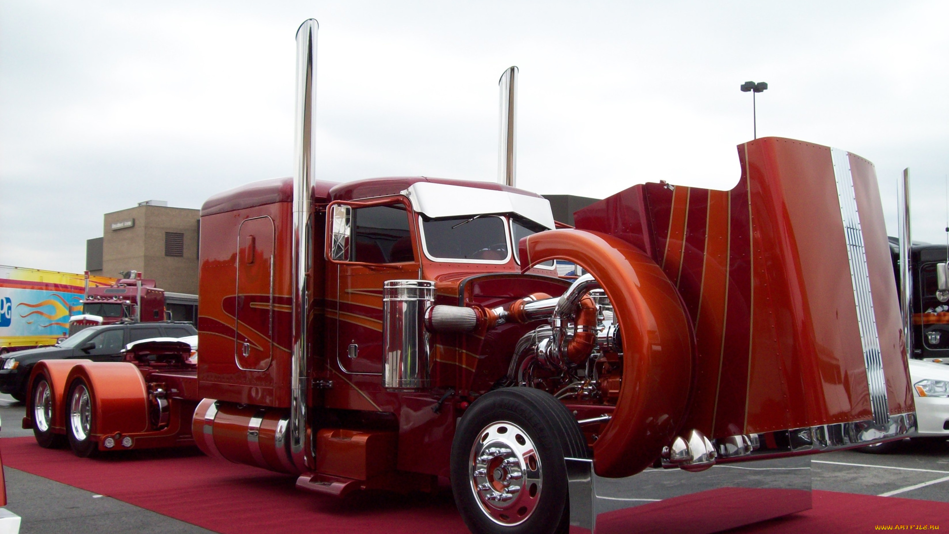 автомобили, peterbilt, капот