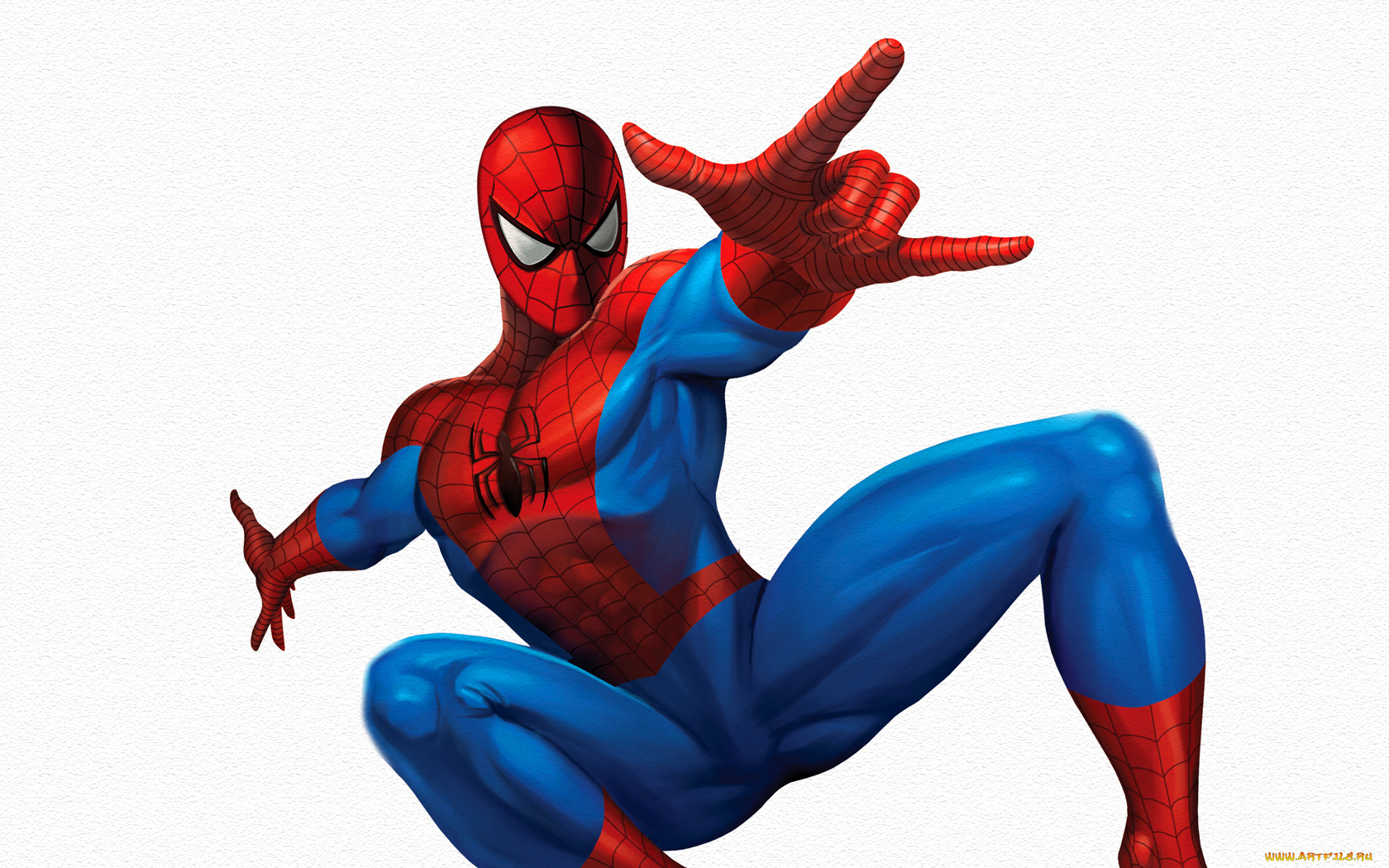 Человек, паук, рисованные, комиксы, красный, spider-man, Человек-паук, белый, фон