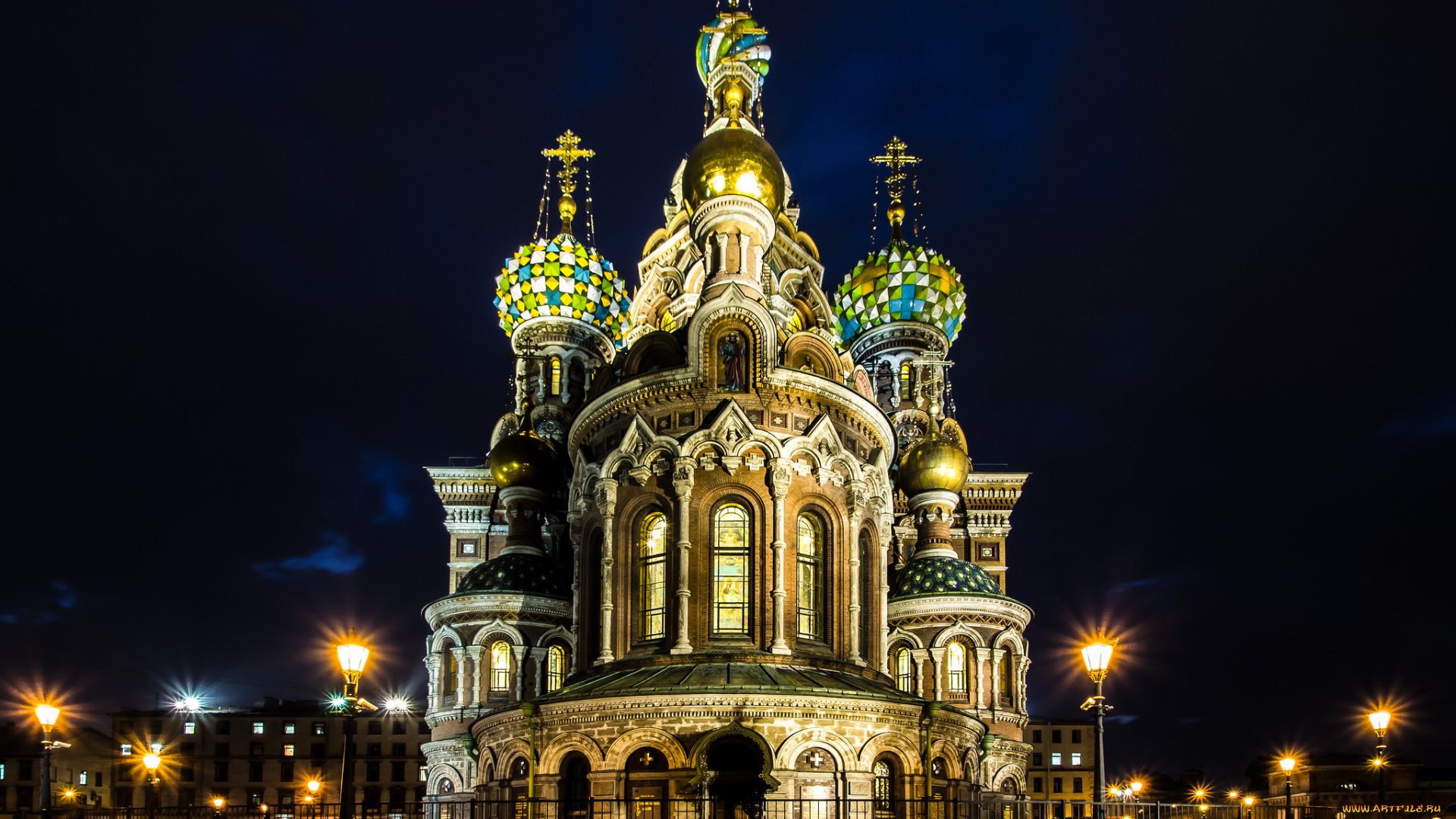 saint, petersburg, города, санкт-петербург, , петергоф, , россия, храм, площадь, ночь