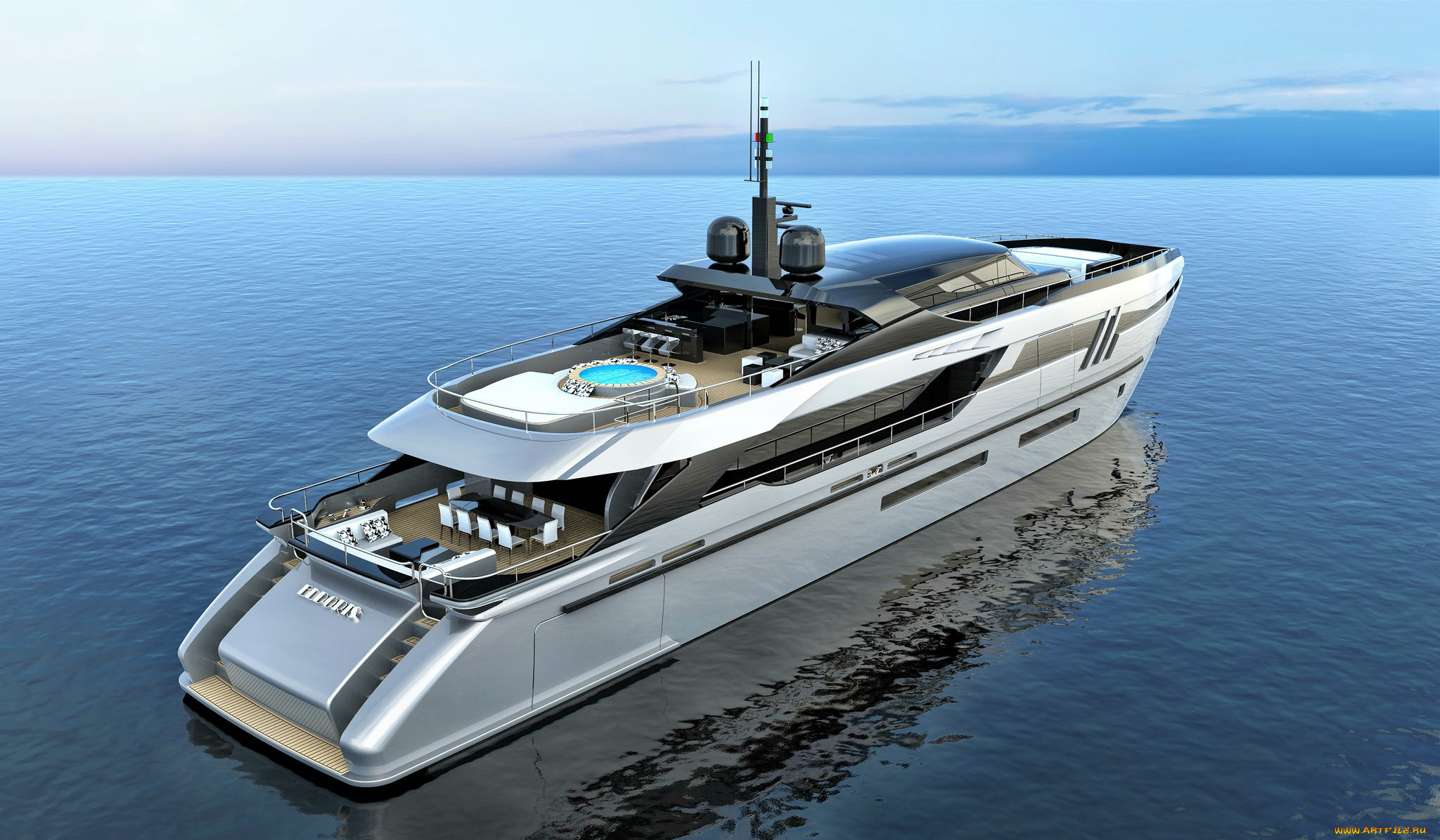 eldoris, , 43m, superyacht, корабли, 3d, суперяхта