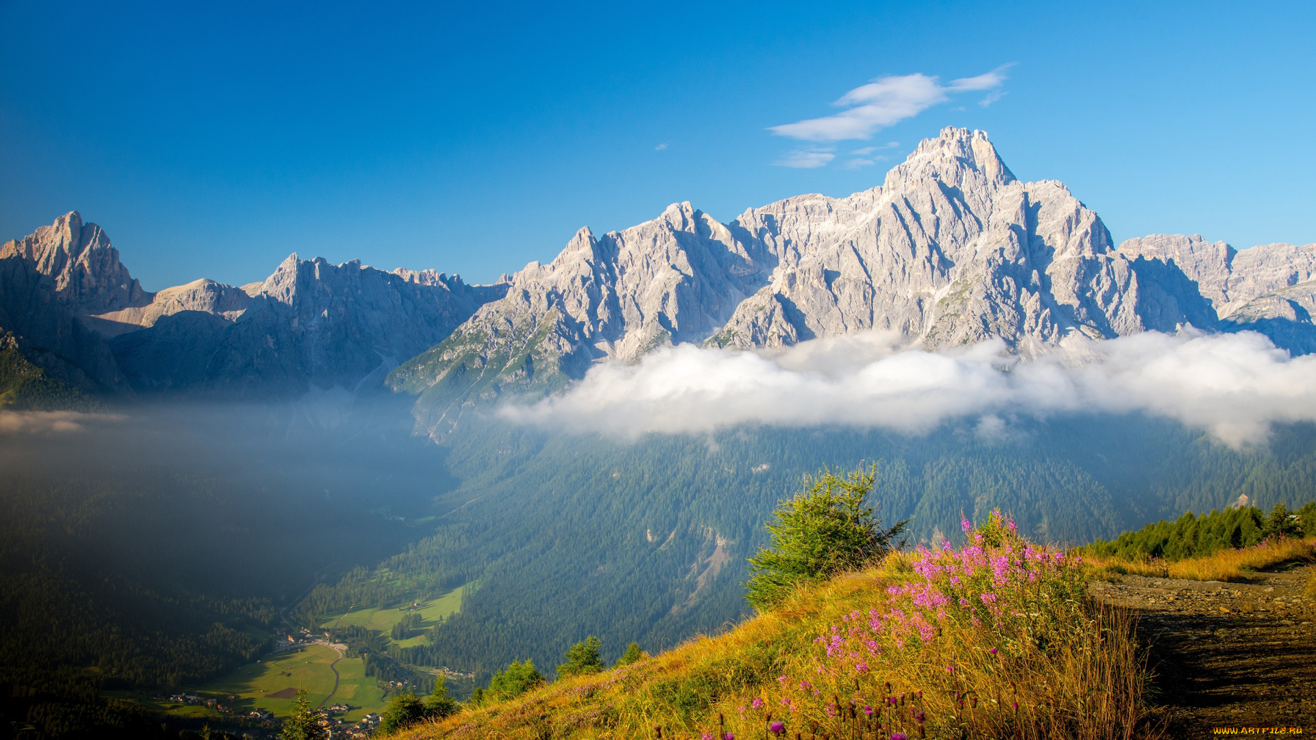 The Dolomites, Alps, Italy (Альпы, италия) без смс