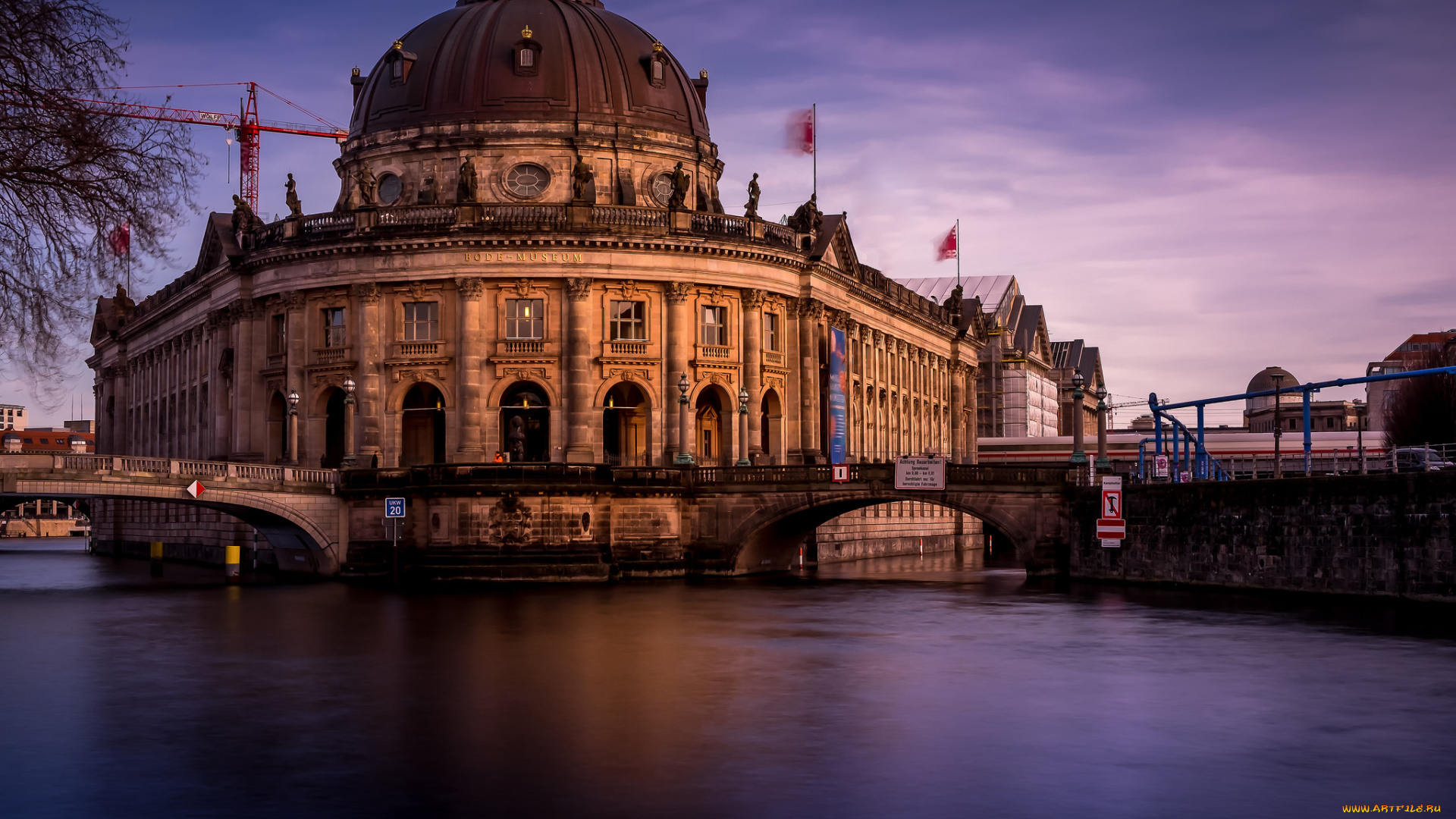 bode, museum, in, the, berlin, city, center, города, берлин, , германия, дворец, площадь, ночь