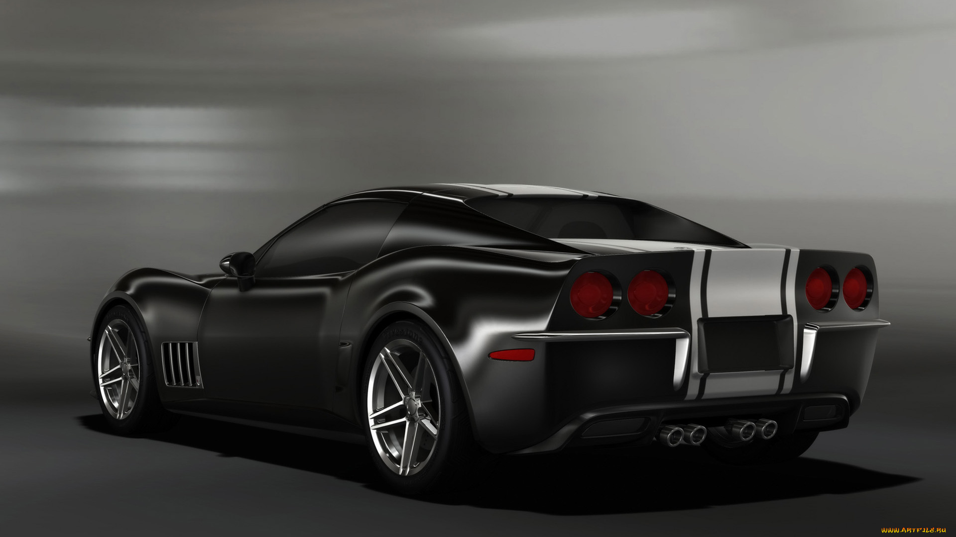 2009, c3r, retro, corvette, stingray, design, автомобили, 3д