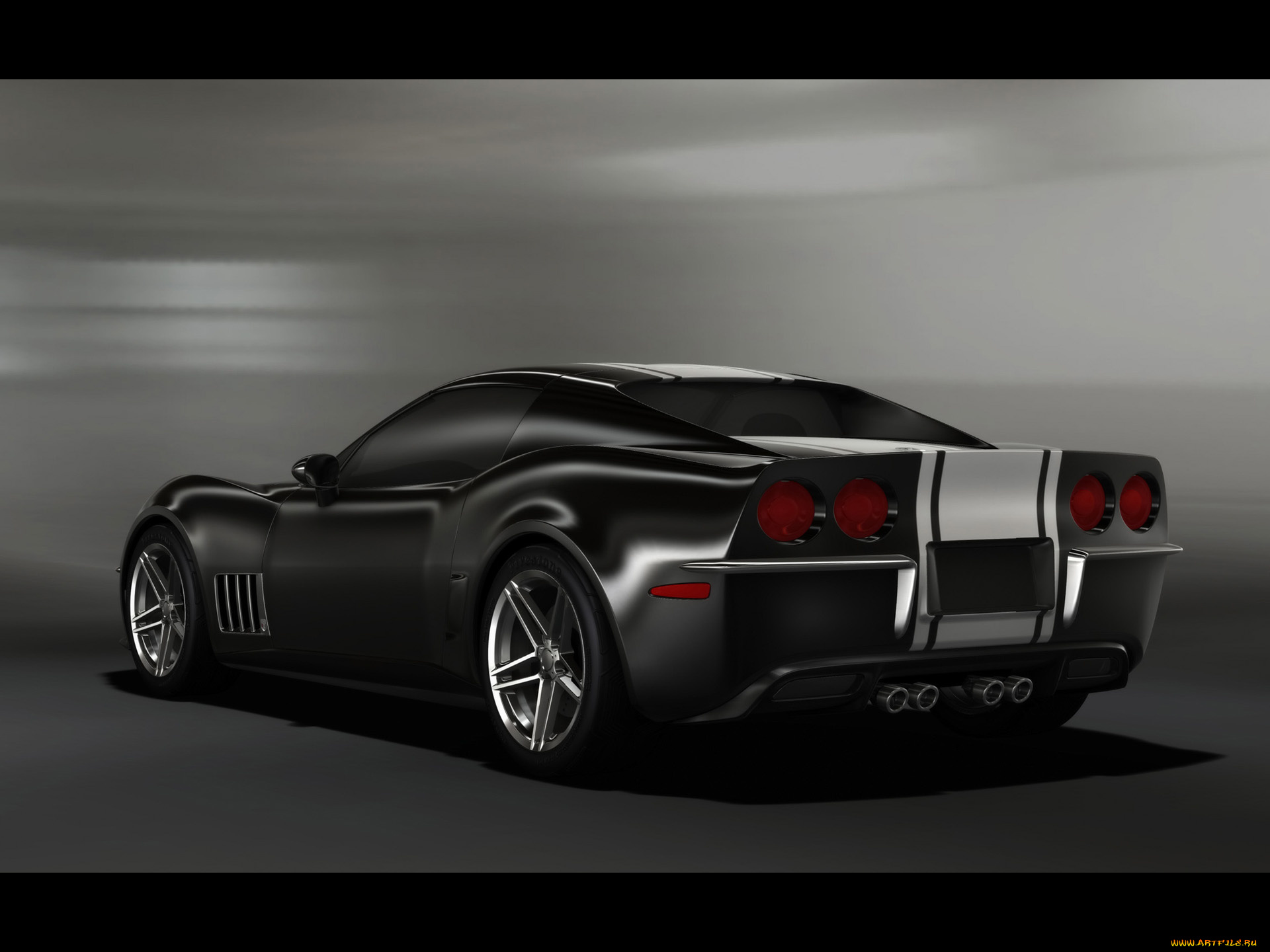 2009, c3r, retro, corvette, stingray, design, автомобили, 3д