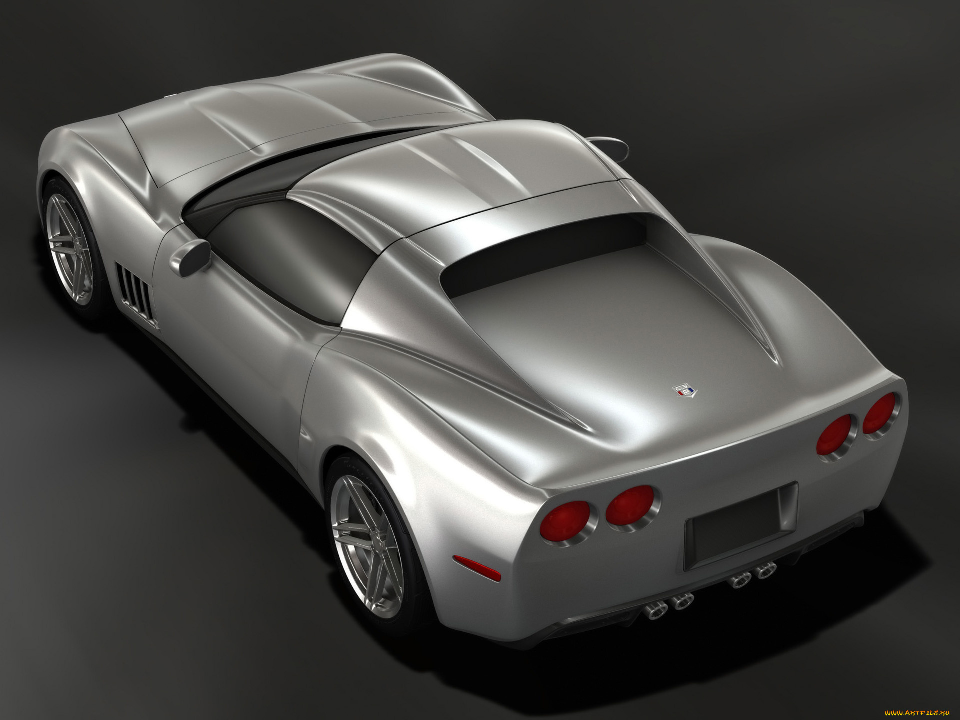 2009, c3r, retro, corvette, stingray, design, автомобили, 3д