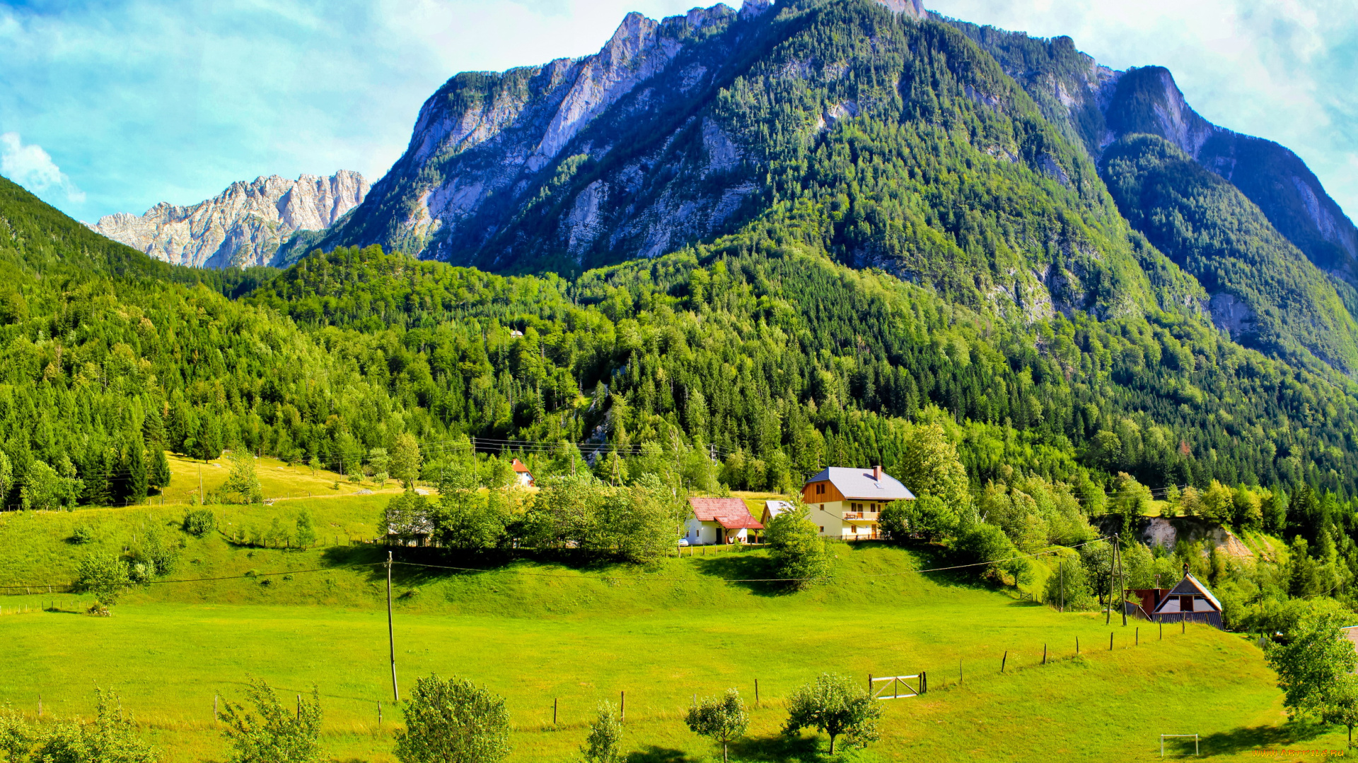 словения, bovec, природа, горы