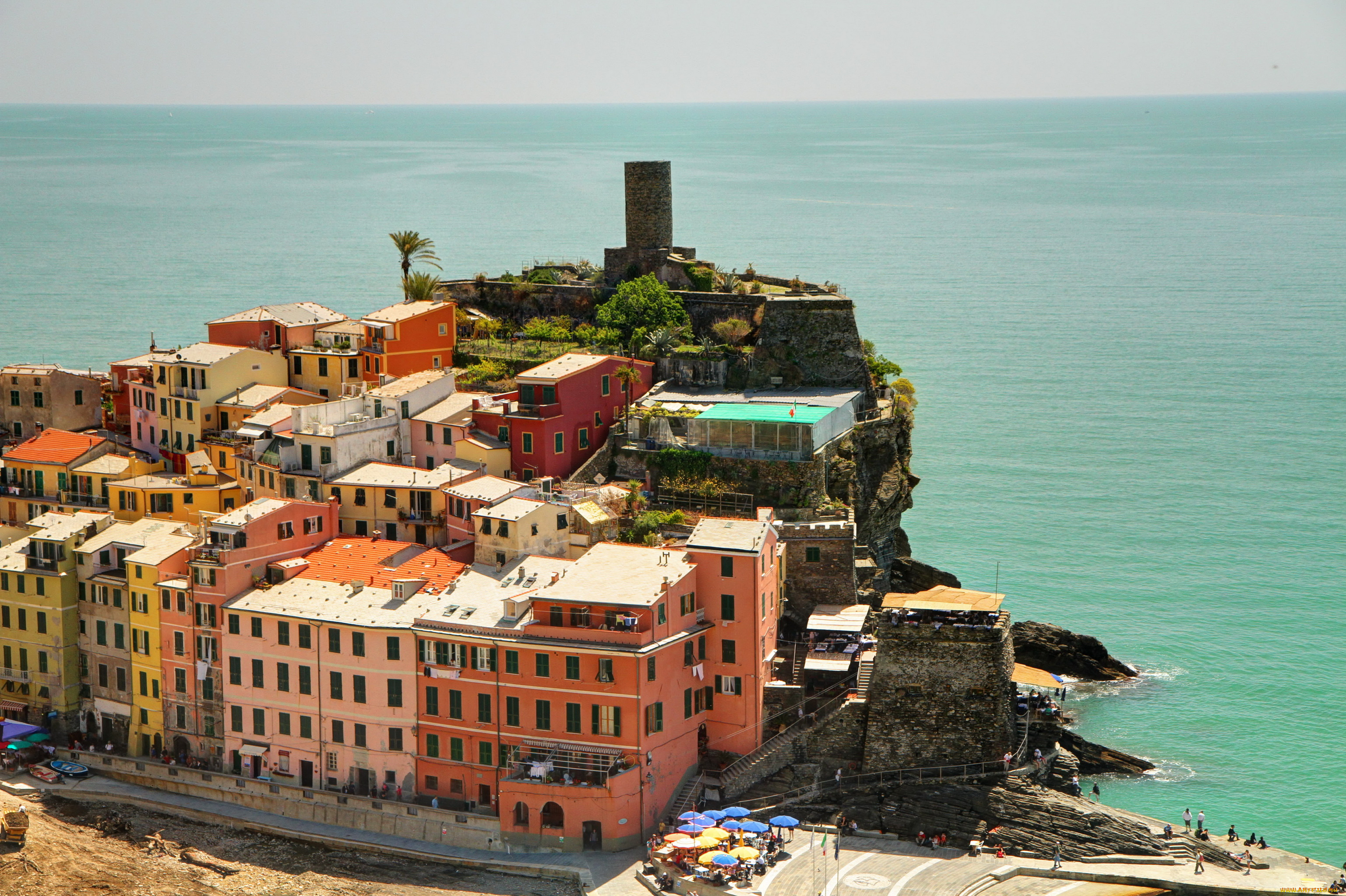 vernazza, liguria, италия, города, амальфийское, лигурийское, побережье, море, дома