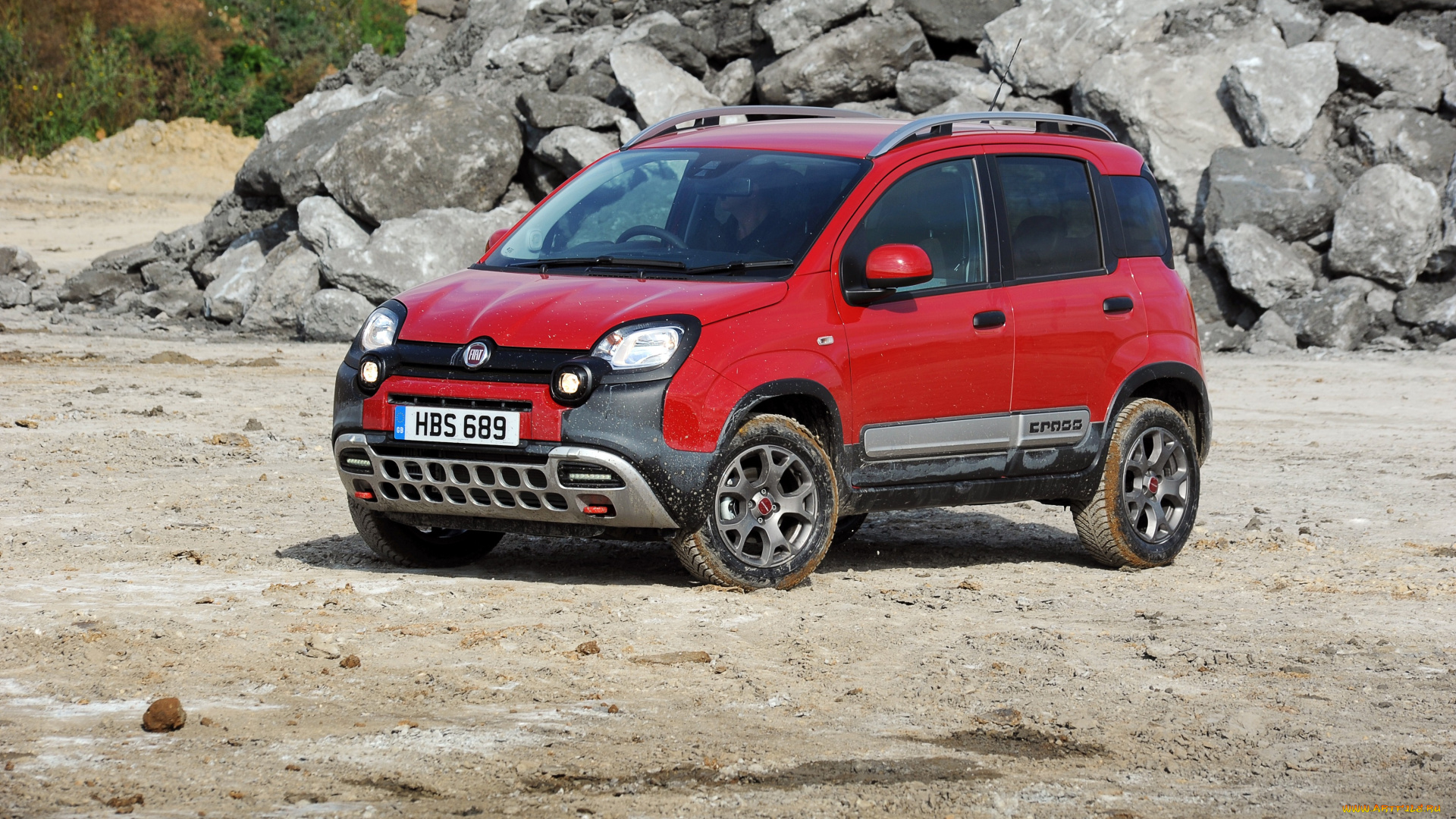 автомобили, fiat, красный, 2014г, 319, uk-spec, cross, panda