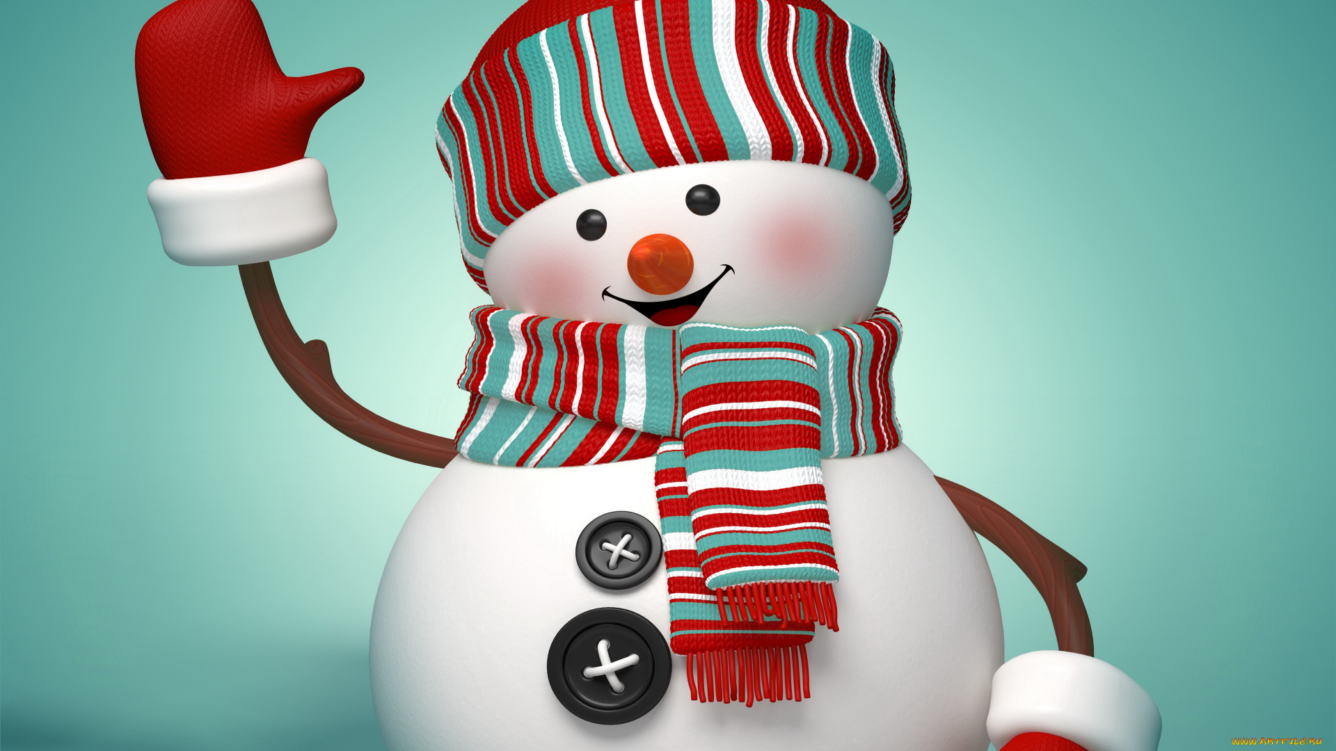 праздничные, 3д, графика, , новый, год, snowman, рождество, новый, год, снеговик, winter, new, year, christmas, merry, 3d, cute