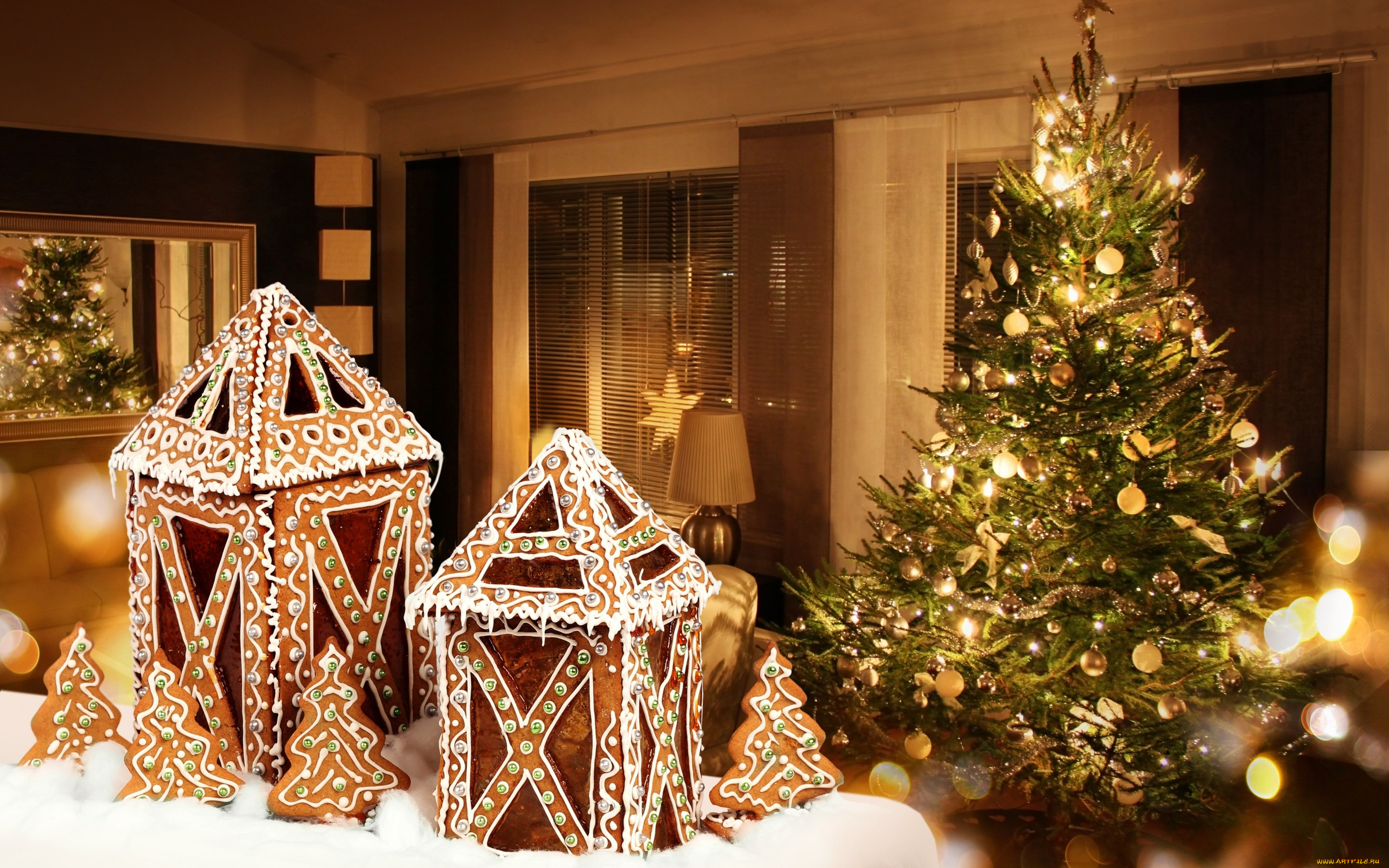 праздничные, Ёлки, lantern, decoration, christmas, merry, фонарики, елка, украшения, рождество, новый, год