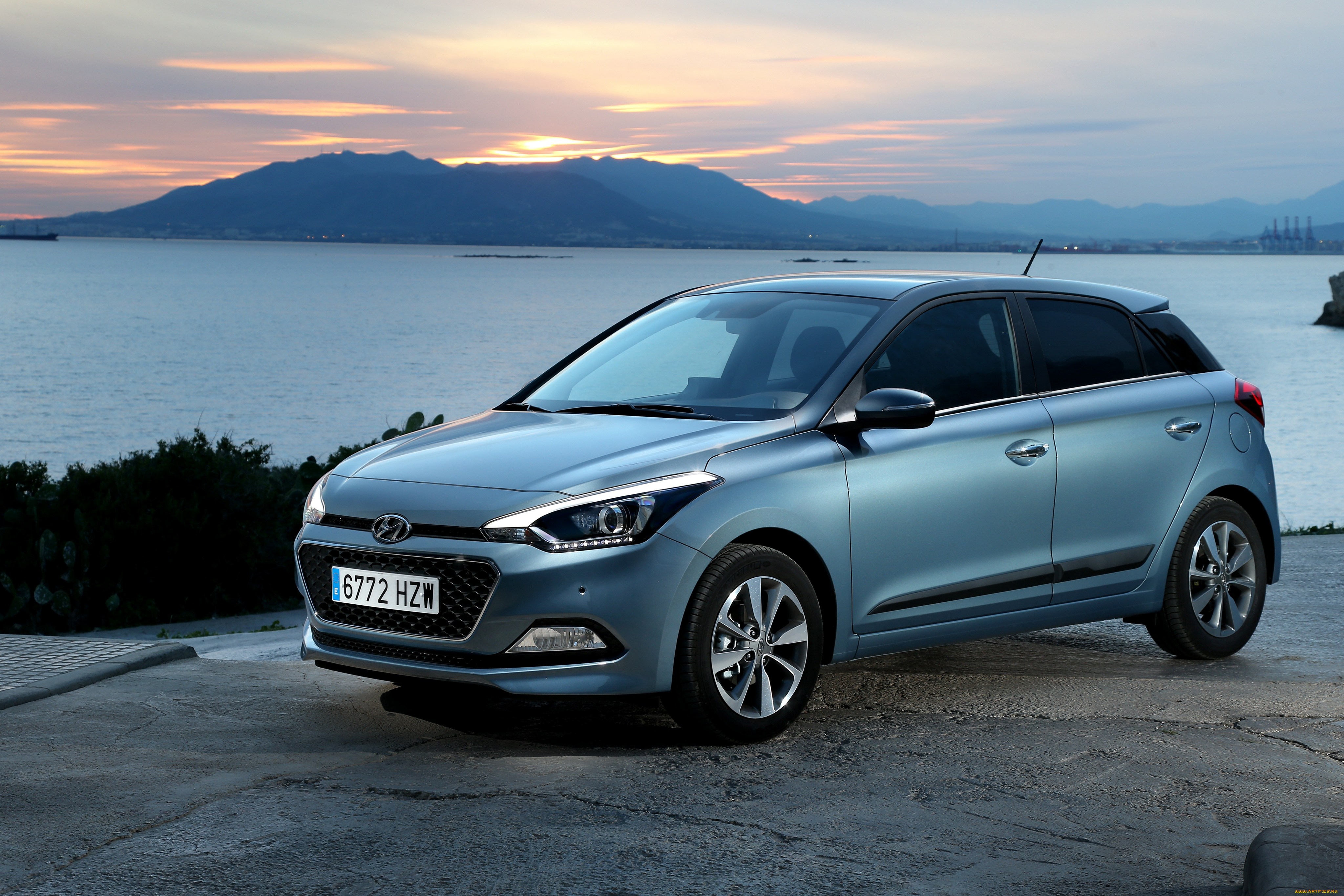 автомобили, hyundai, синий, 2014г, ib, i20