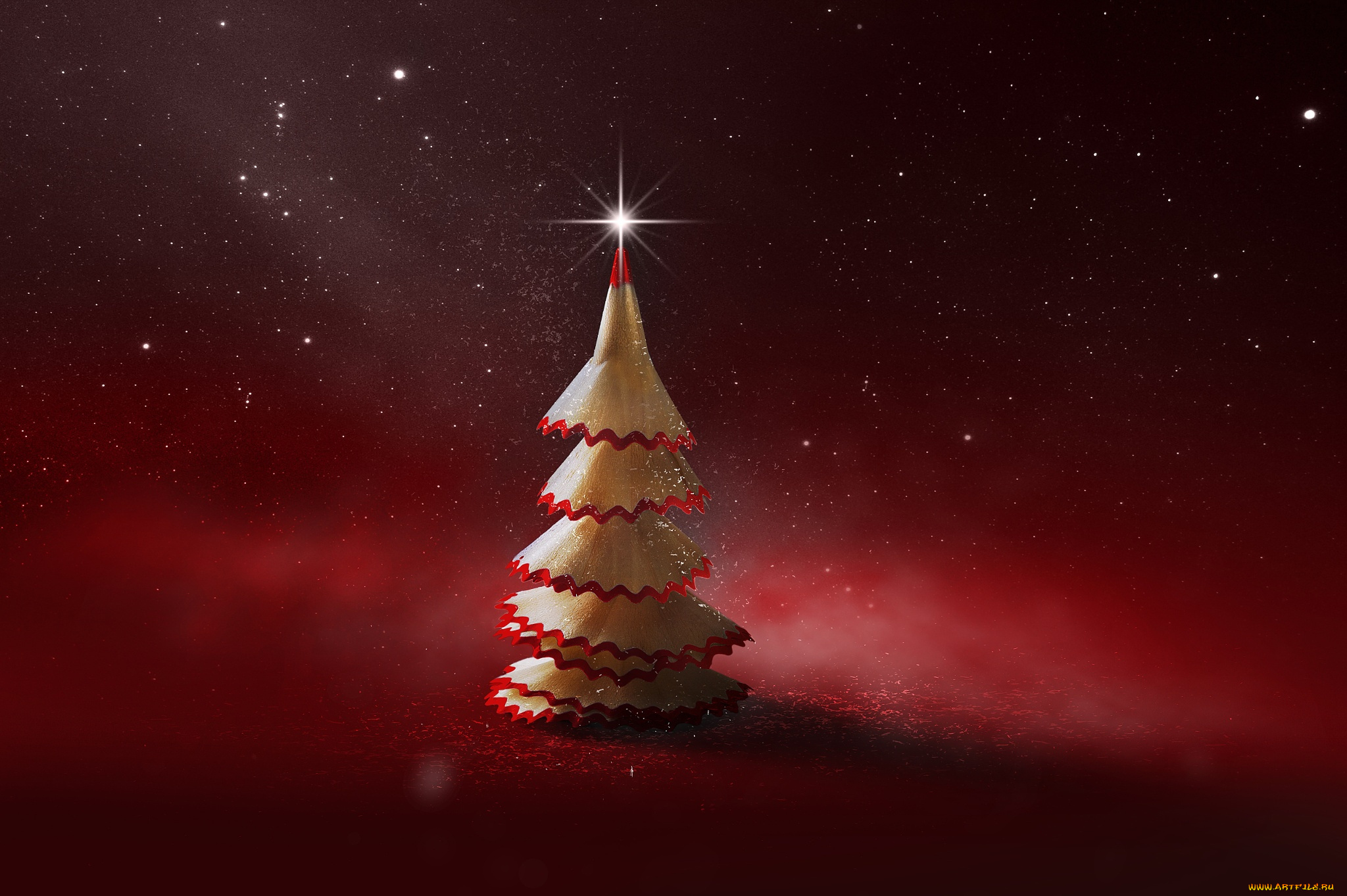 праздничные, Ёлки, merry, креатив, карандаш, new, year, новый, год, xmas, christmas, рождество, елка, 2016