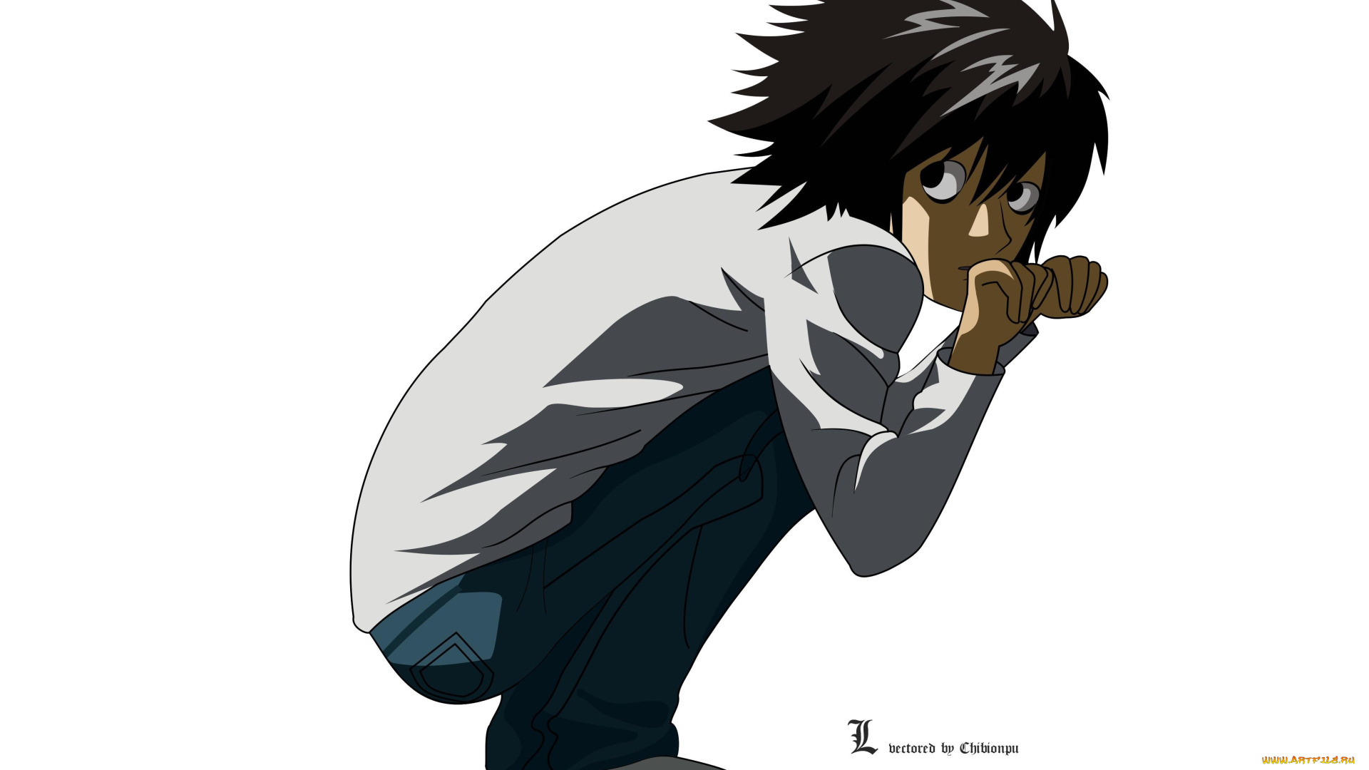 аниме, death, note, l-lawliet