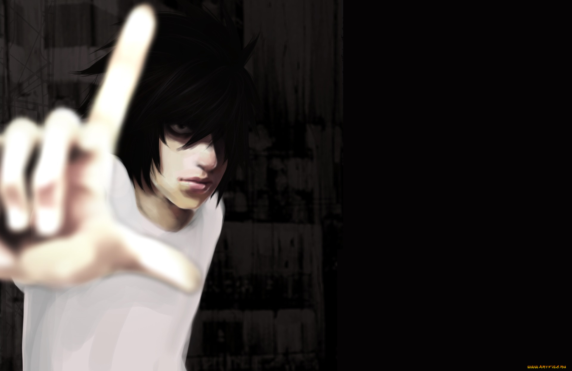 аниме, death, note, l-lawliet