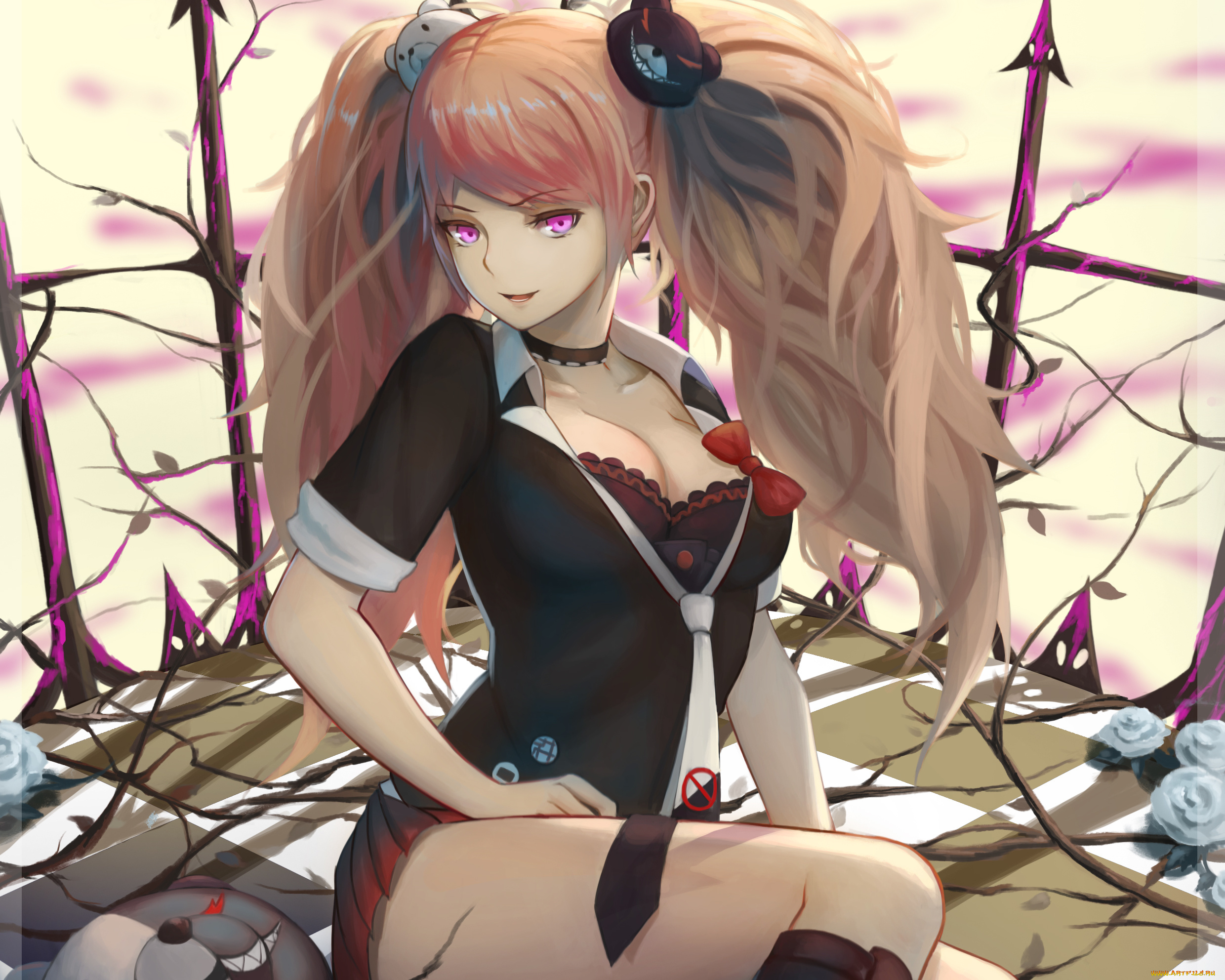 аниме, danganronpa, enoshima, junko