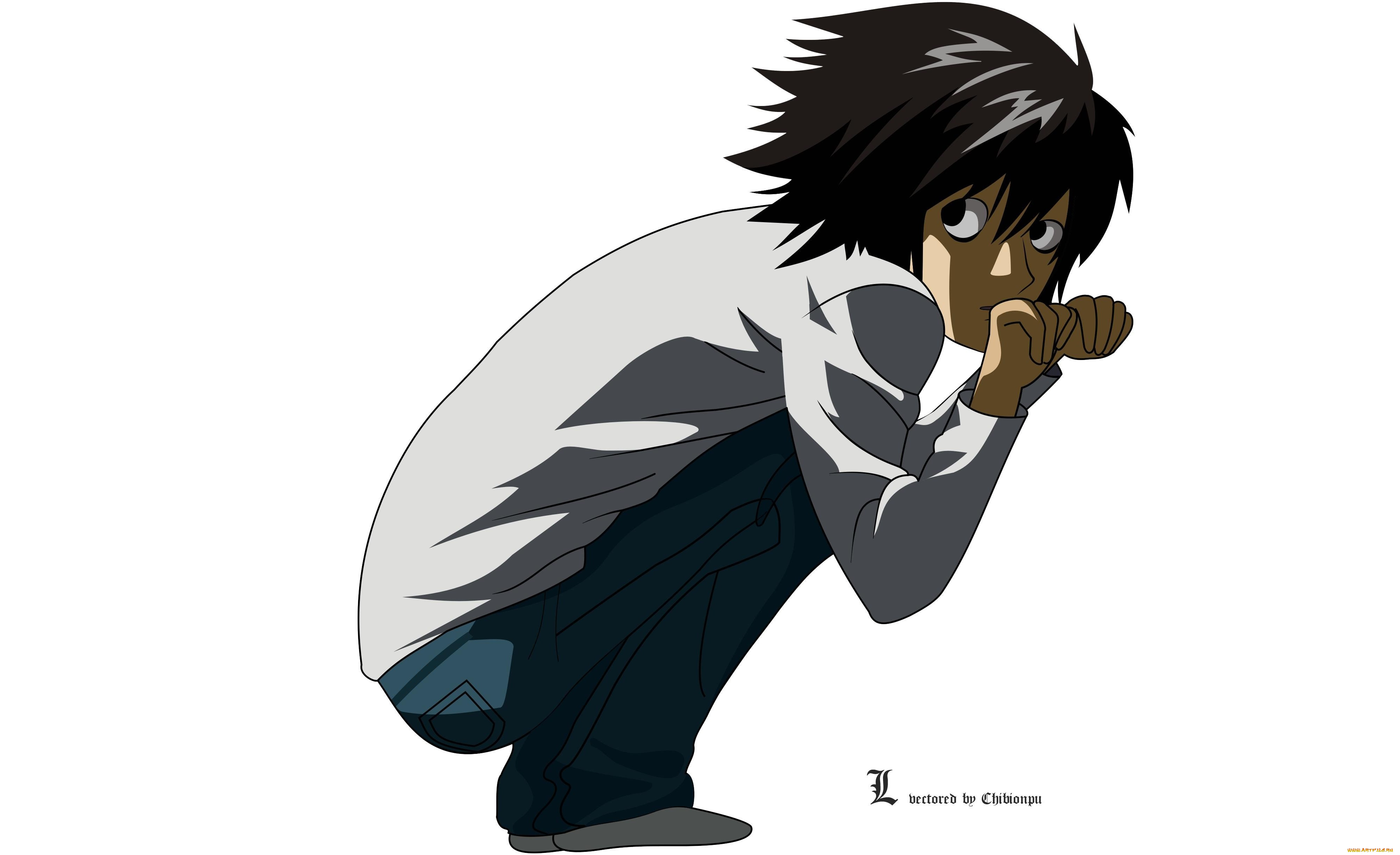 аниме, death, note, l-lawliet