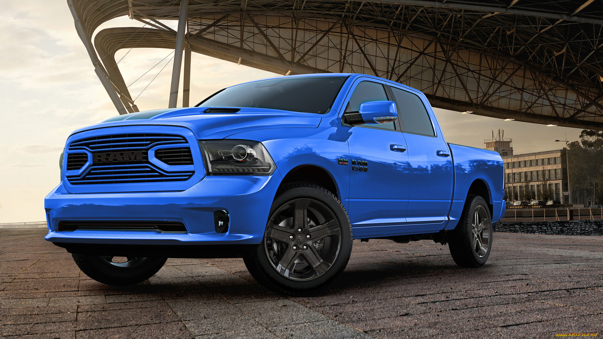 dodge, ram, 1500, hydro, blue, sport, 2018, автомобили, ram, hydro, 1500, 2018, sport, dodge, blue