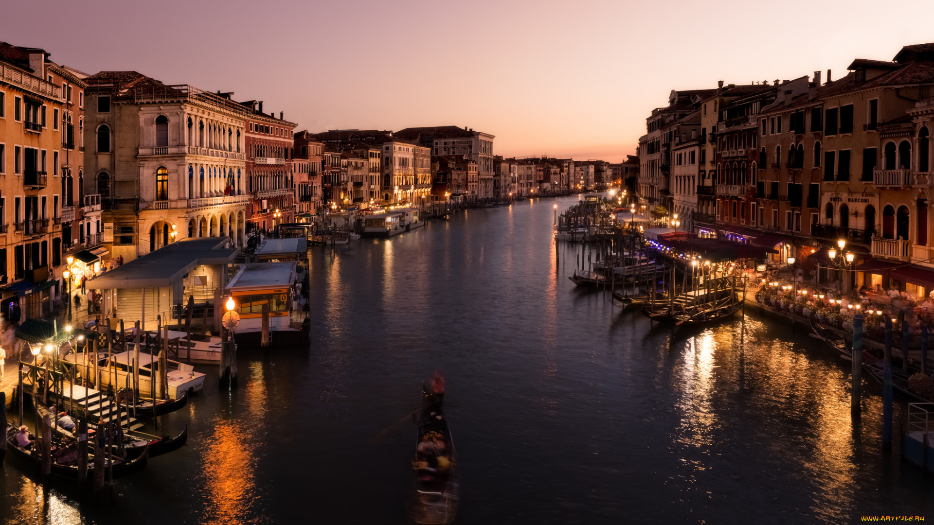 grand, canale, города, венеция, , италия, канал
