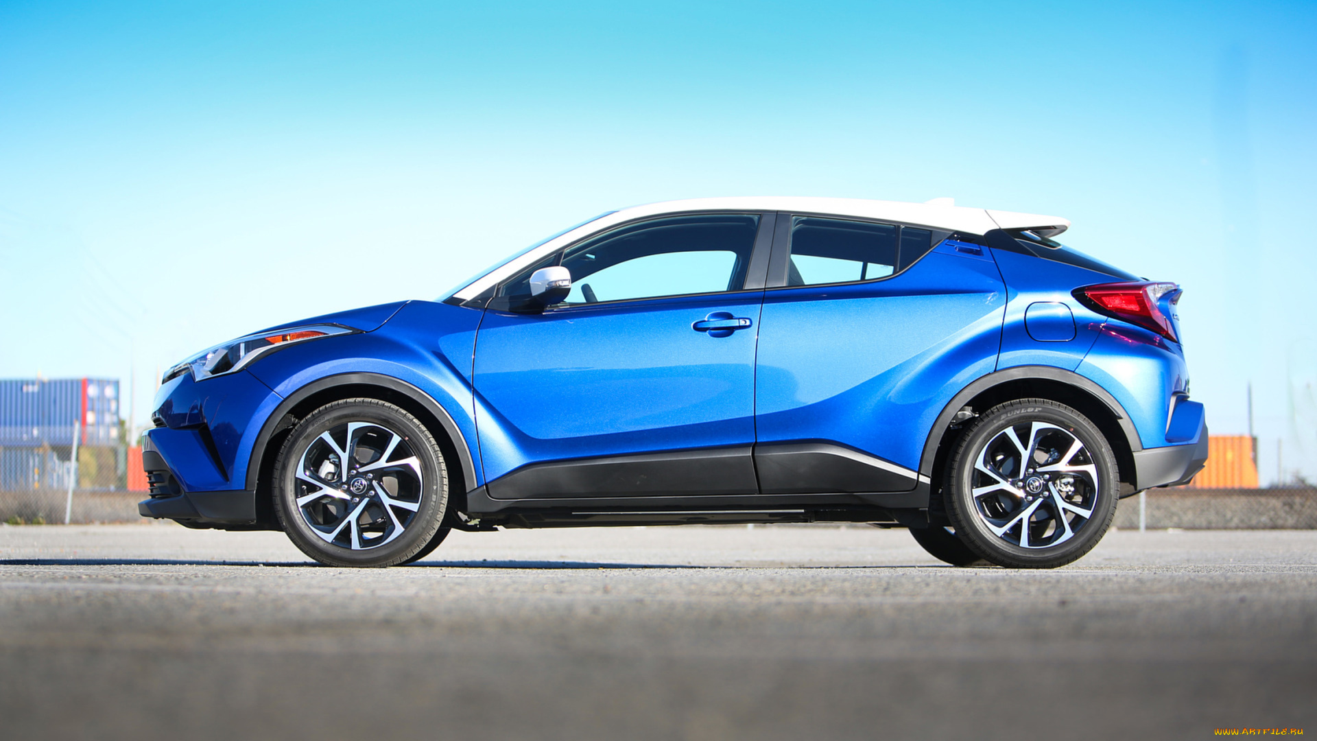 toyota, c-hr, 2018, автомобили, toyota, белая, синяя, 2018, c-hr