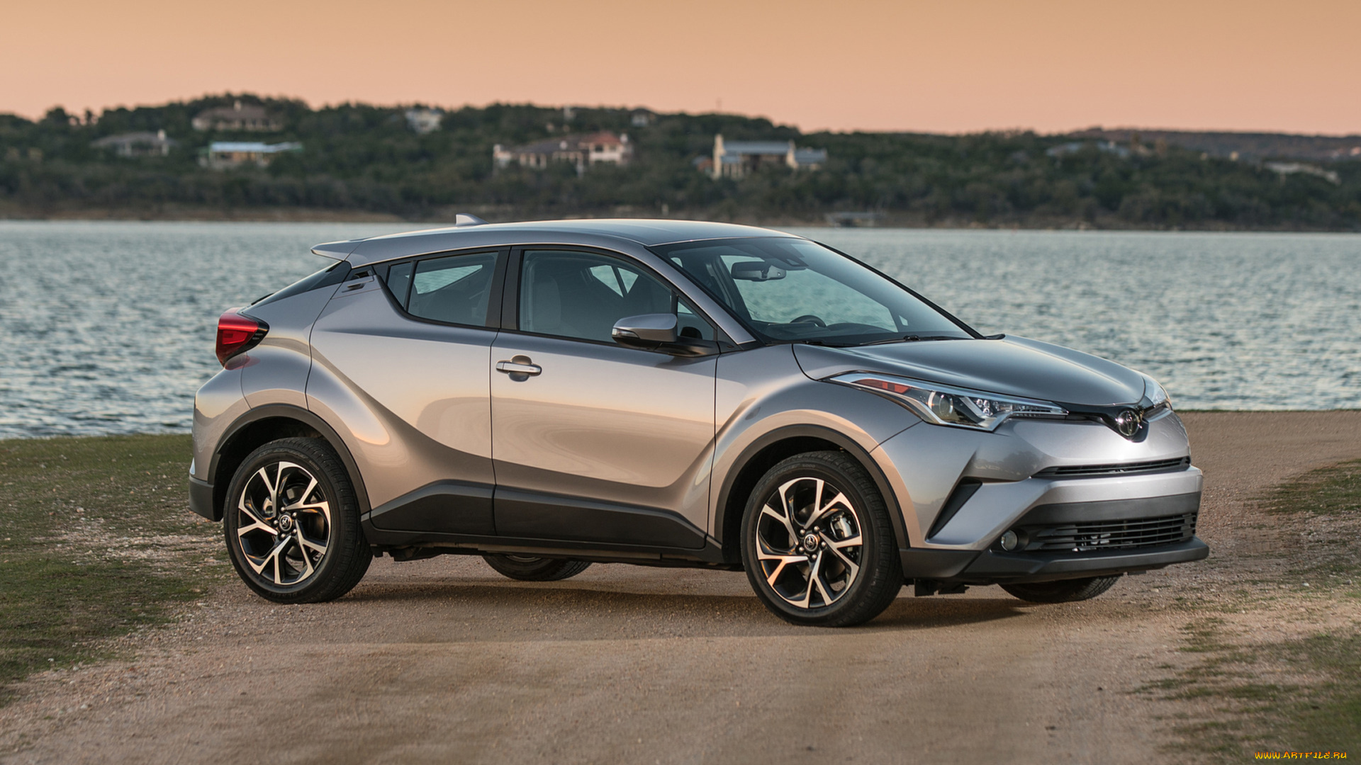 toyota, c-hr, 2018, автомобили, toyota, c-hr, 2018, серый, металлик