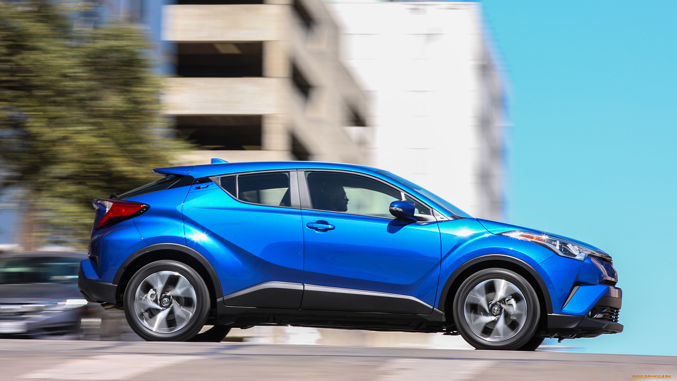 toyota, c-hr, 2018, автомобили, toyota, c-hr, 2018, синяя