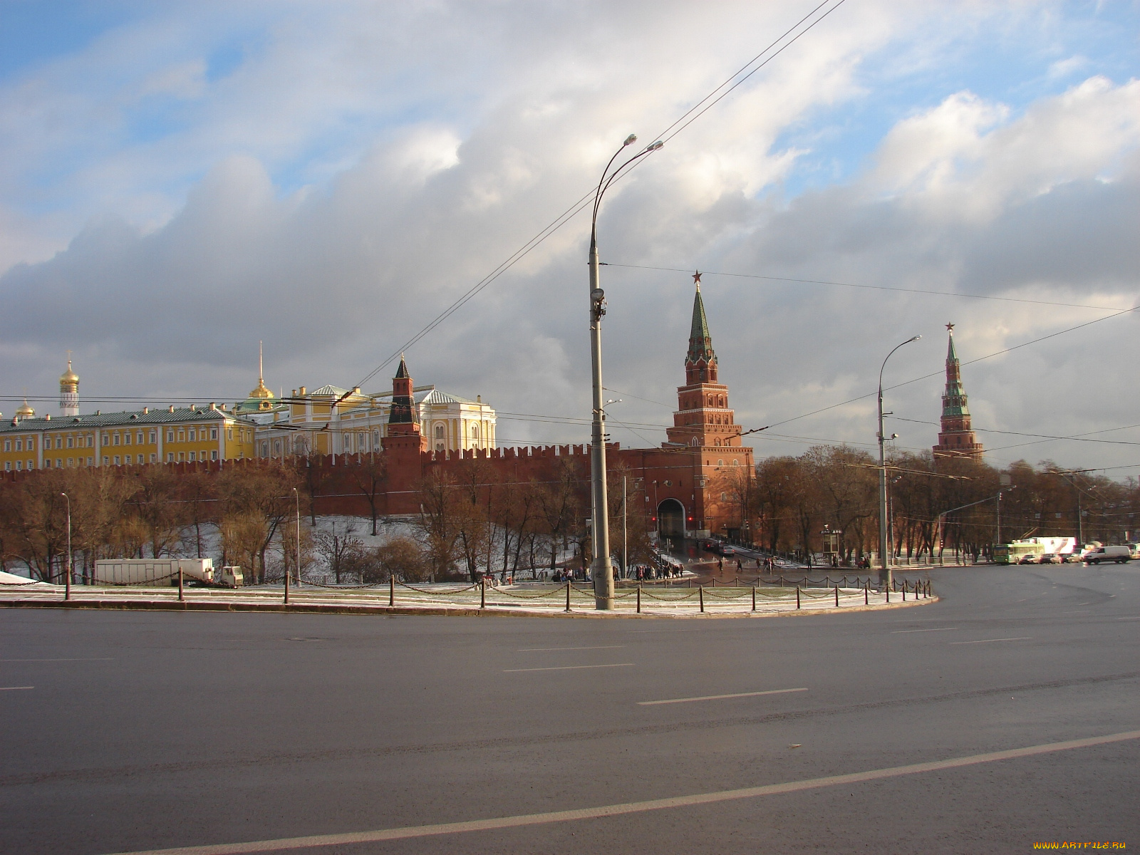 кремль, вид, от, станции, метро, боровицкая, города