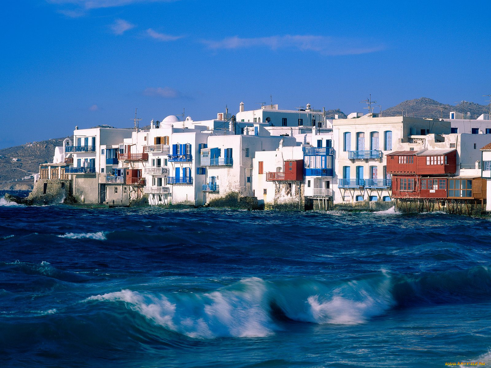 mykonos, cyclades, islands, greece, города, пейзажи