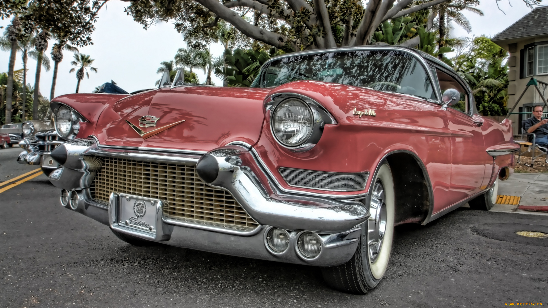 1957, cadillac, coupe, de, ville, автомобили, выставки, и, уличные, фото, автошоу, выставка