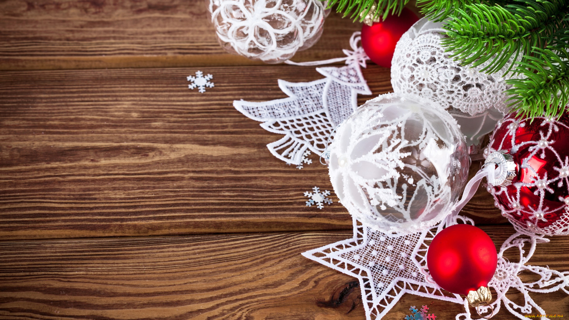 праздничные, шары, merry, рождество, новый, год, украшения, christmas, decoration, wood, елка, ветки