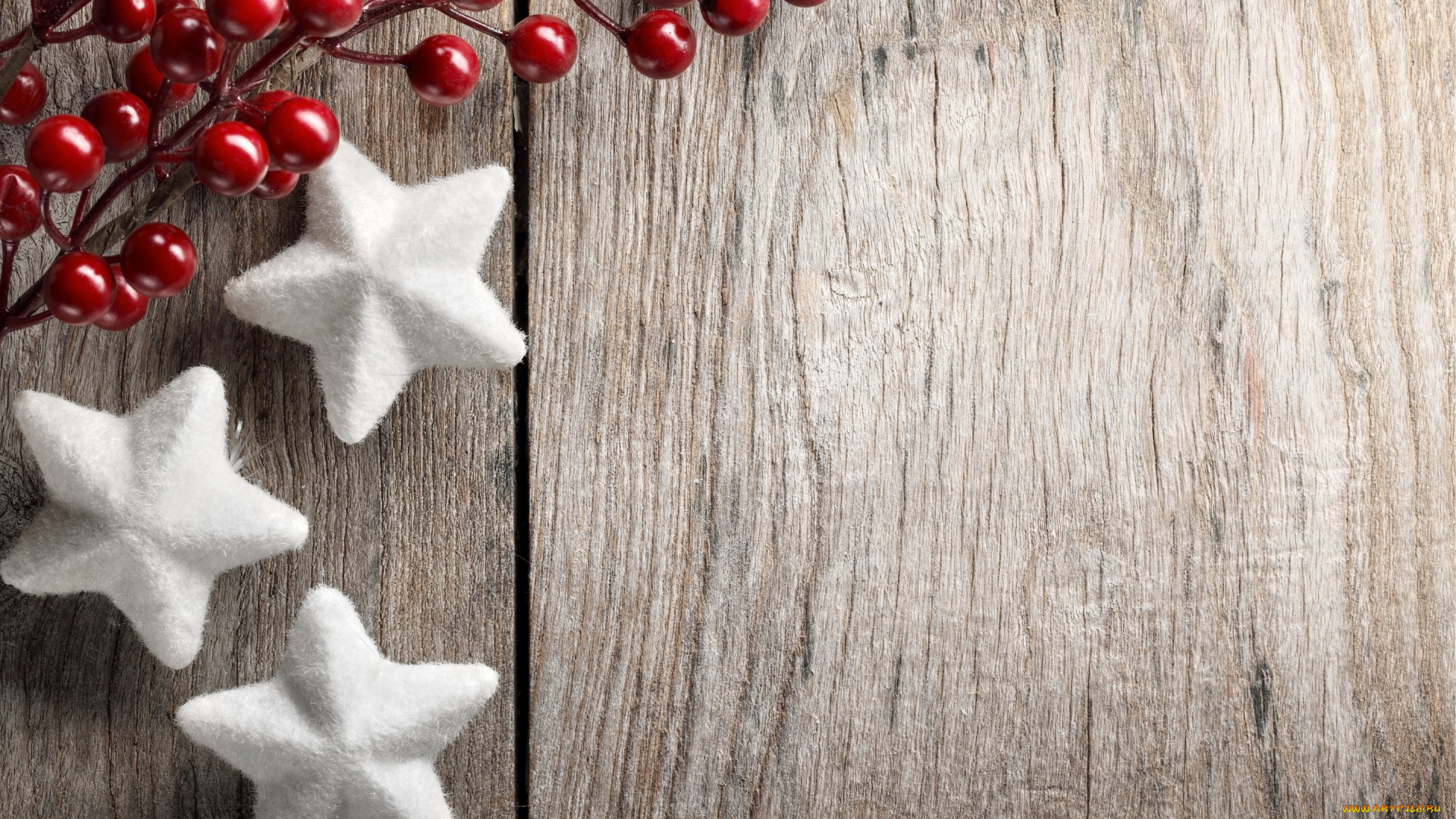 праздничные, снежинки, и, звёздочки, decoration, звезды, christmas, merry, ягоды, украшения, новый, год, рождество, wood